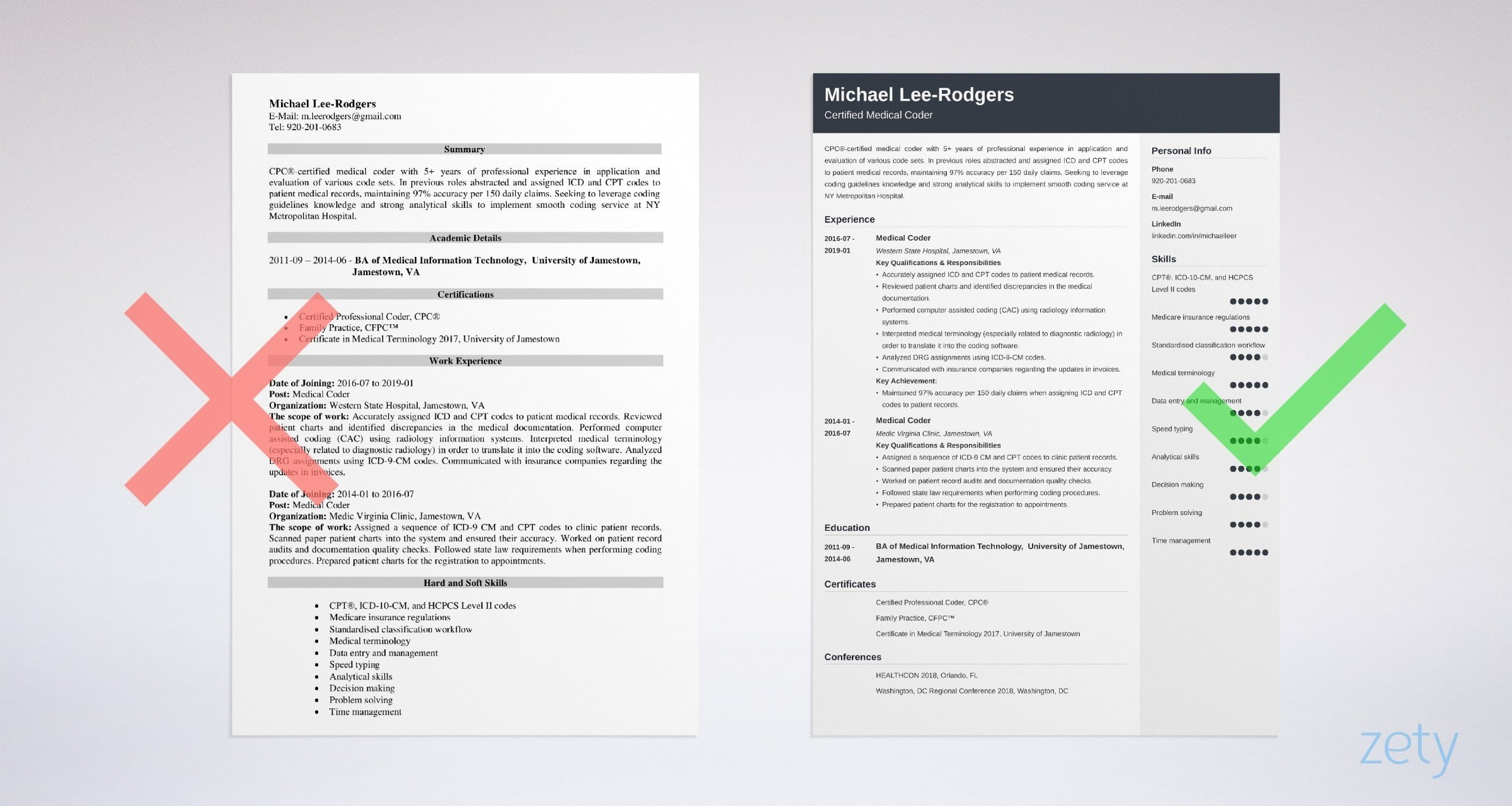 Sample Resume for Healthcare It Jobs Medical Coder Resume Sample & Guide [20lancarrezekiq Tips]