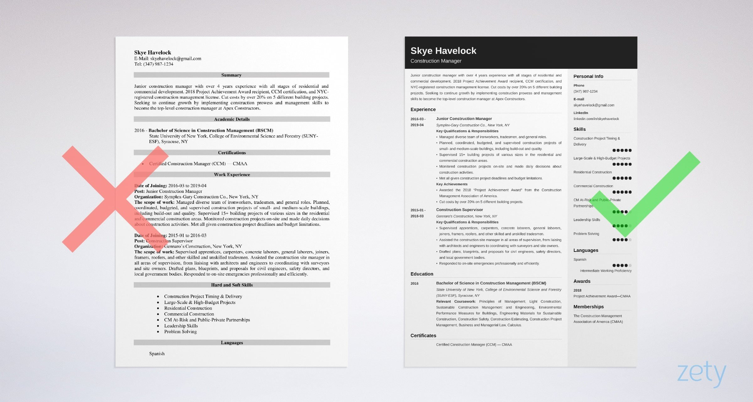 Sample Resume for Land Development Drafting Work Construction Manager Resume Sample [lancarrezekiqobjective & Skills]