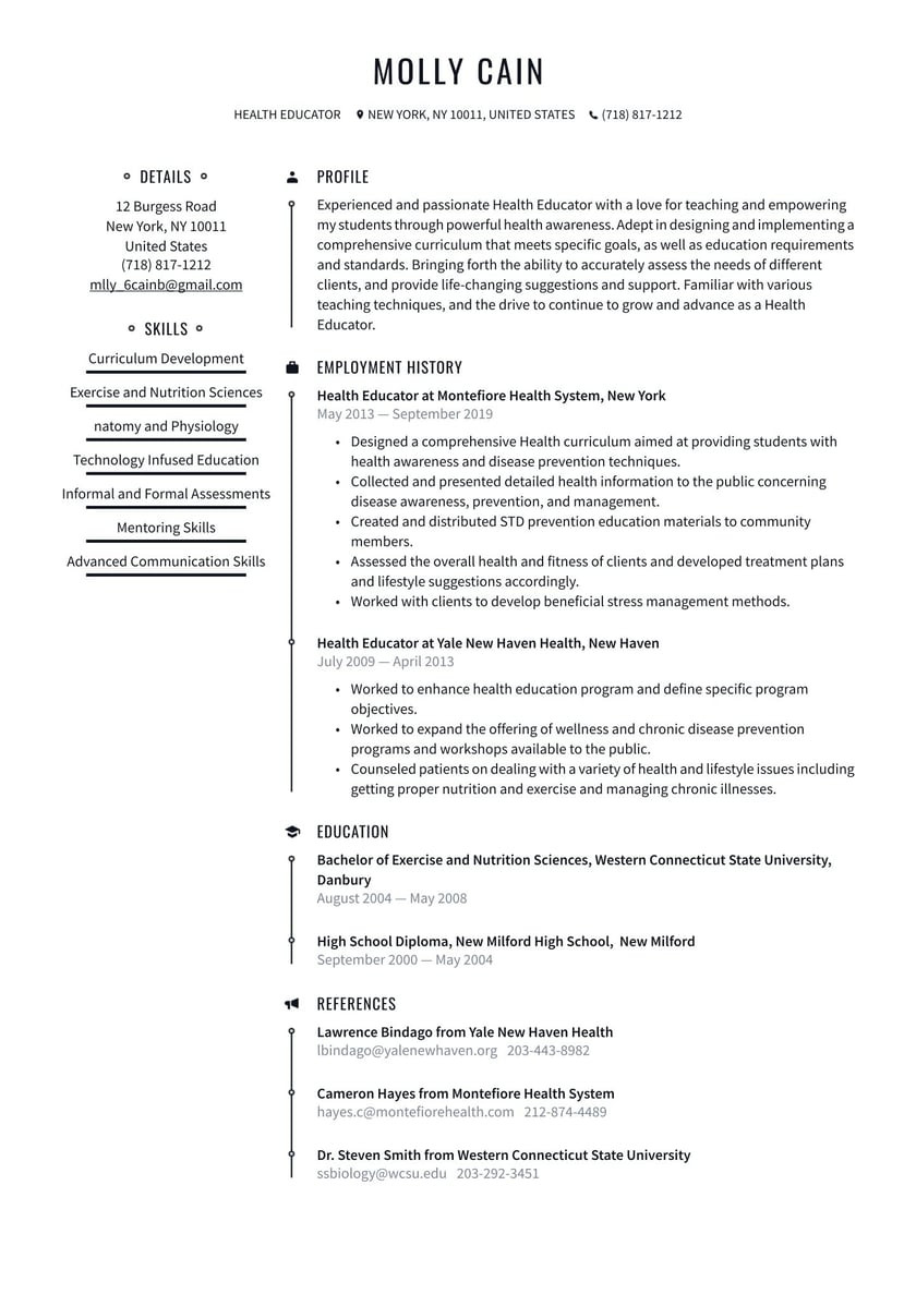 Sample Resume for Public Health Internship Health Educator Resume Examples & Writing Tips 2022 (free Guide) Sample Resume for Public Health Internship Health Educator Resume Examples & Writing Tips 2022 (free Guide)