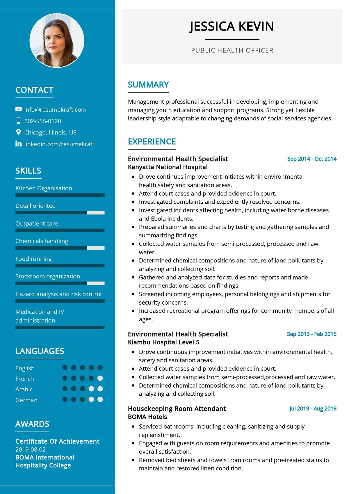 Sample Resume for Public Health New Grad Public Health Officer Resume Template 2022 Writing Tips …