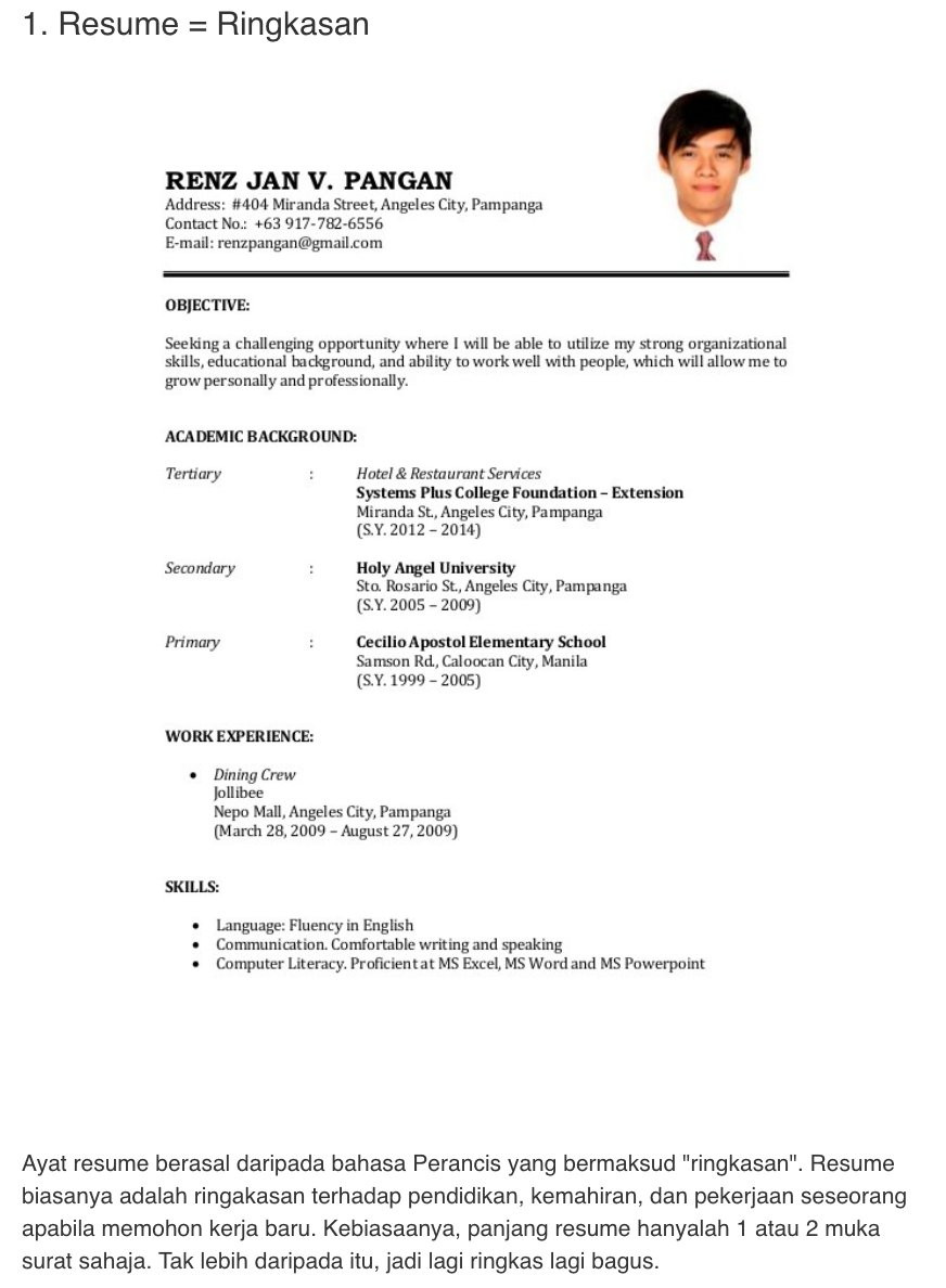 Sample Resume for Service Crew In Jollibee Maukerja On Twitter: “memang Nampak Sama, Tapi isi Kandungannya … Sample Resume for Service Crew In Jollibee Maukerja On Twitter: “memang Nampak Sama, Tapi isi Kandungannya …