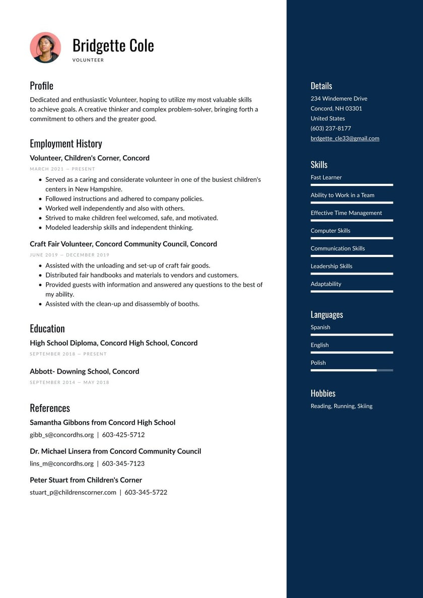 Sample Resume for Voluntee Work In It with No Experience Volunteer Resume Examples & Writing Tips 2022 (free Guide)