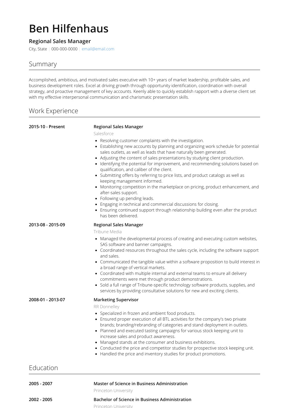 Sample Resume Regional Sales Manager India Regional Sales Manager Resume Samples and Templates