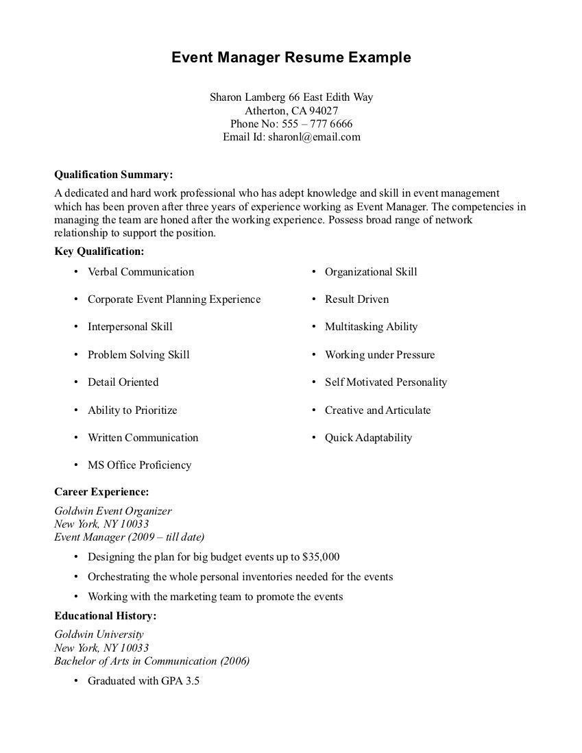 Sample Resume with No Employment Dates No Work Experience Resume Newest Resume for Management Position … Sample Resume with No Employment Dates No Work Experience Resume Newest Resume for Management Position …