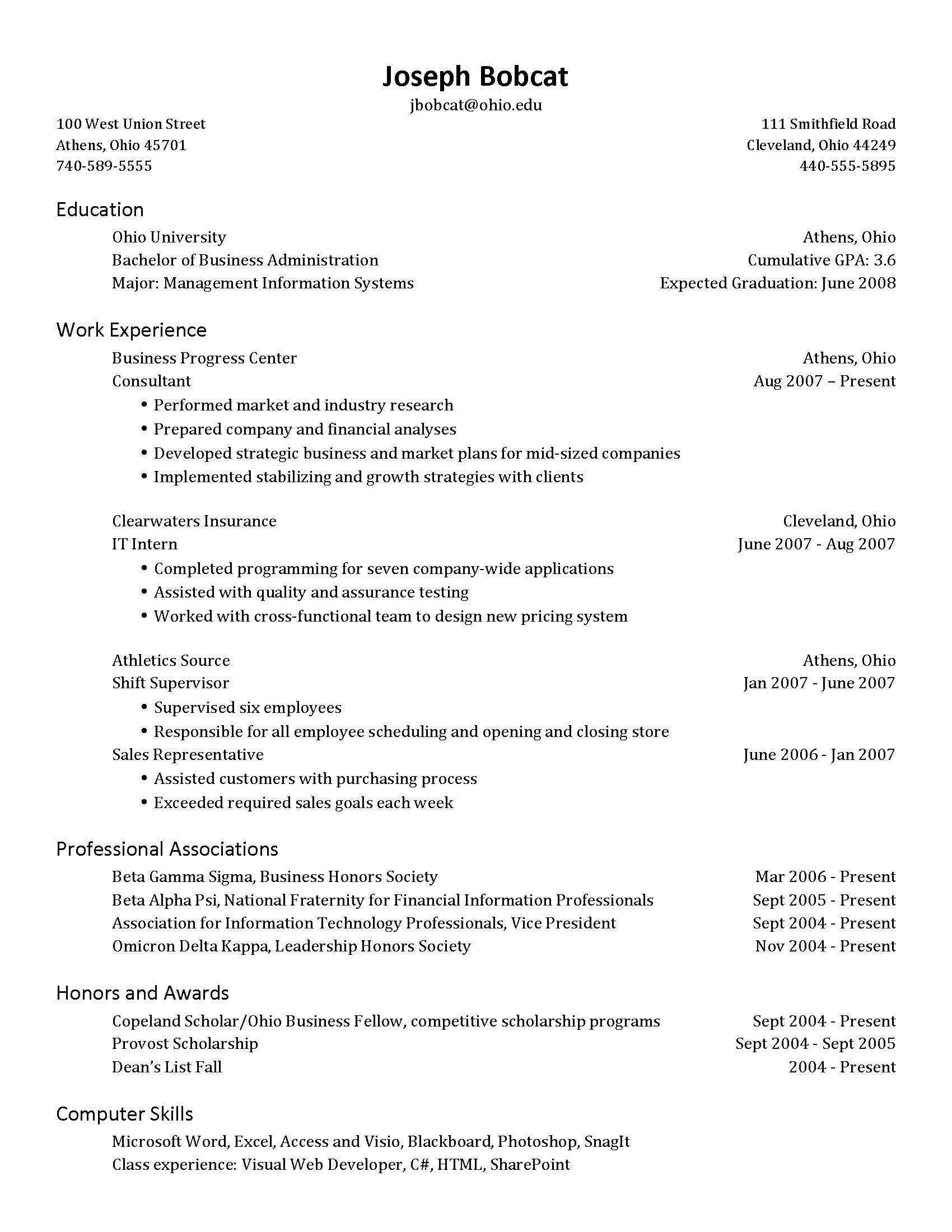 Anticipated Graduation Date On Resume Sample Cover Letters, Resumes, Interviews