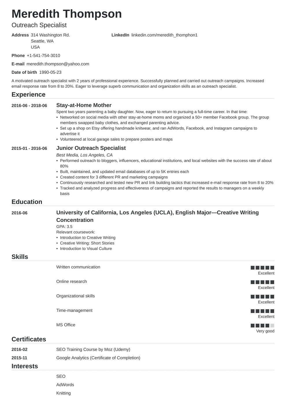 Back to Work Mom Resume Samples Mom Going Back to Work Resume Template • Invitation