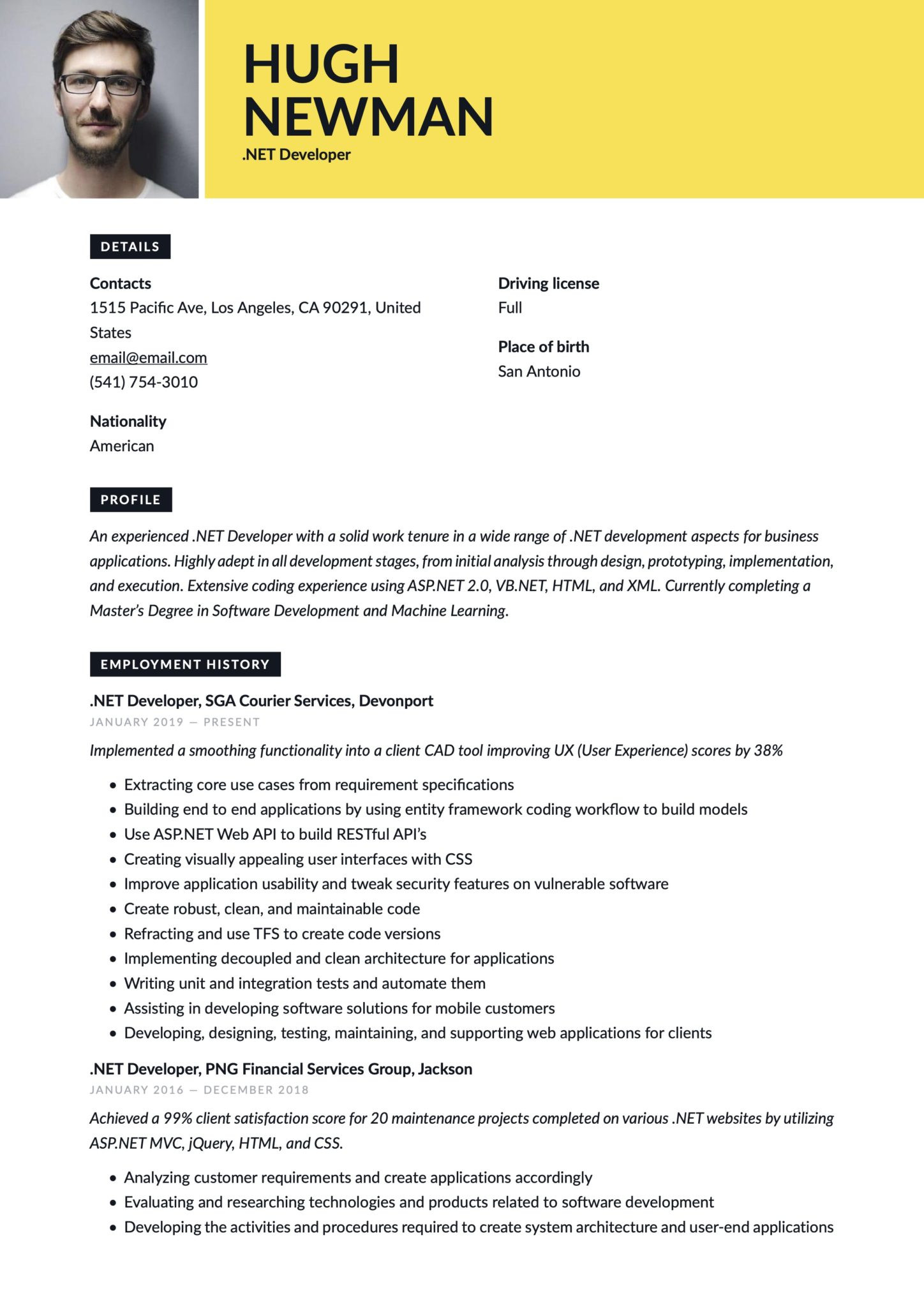 Creative Resume for Net Developer Sample Net Developer Resume & Writing Guide  17 Templates 2022