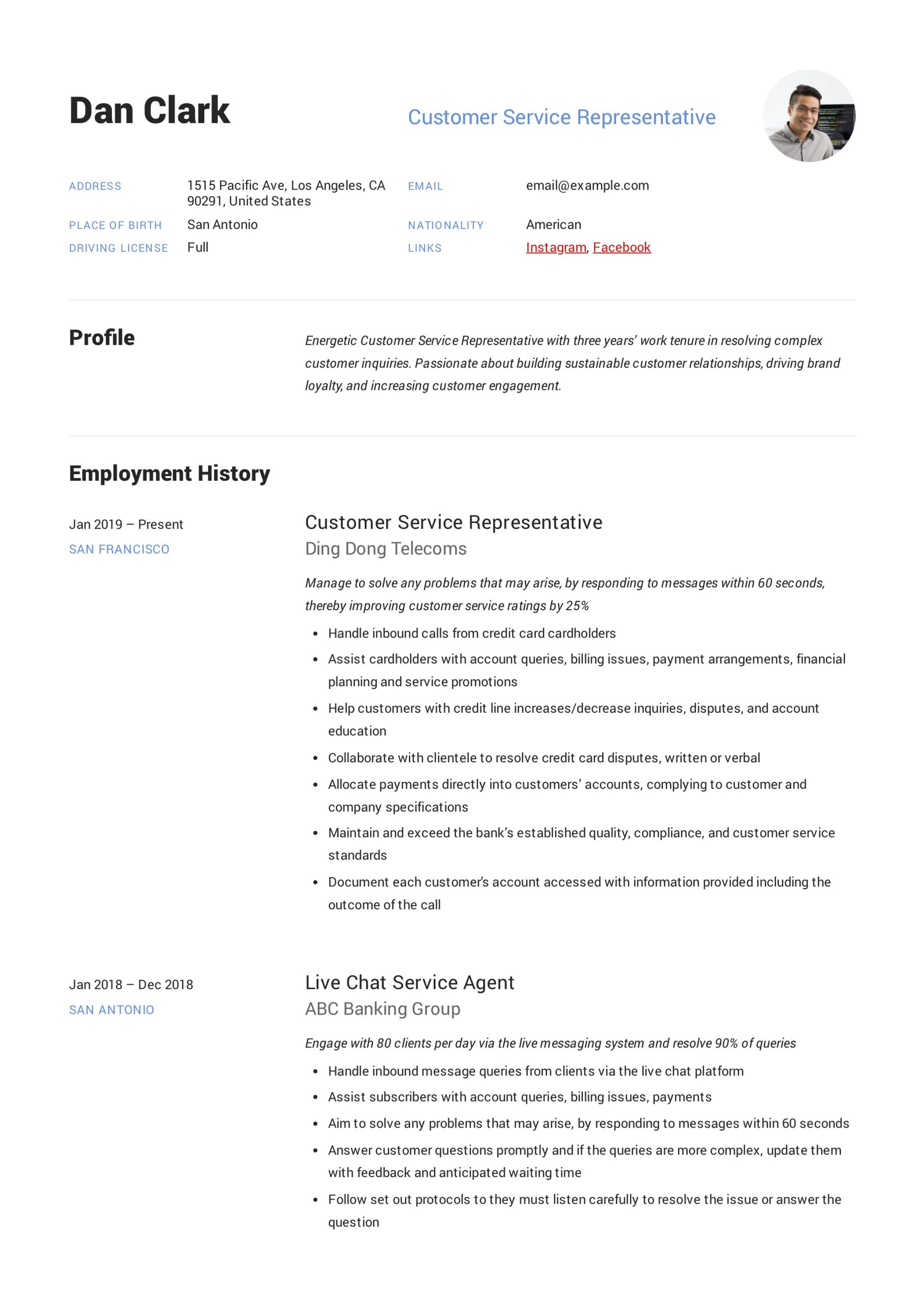Entry Customer Service Experience Sample Resume Customer Service Representative Resume & Guide 12 Pdf 2022