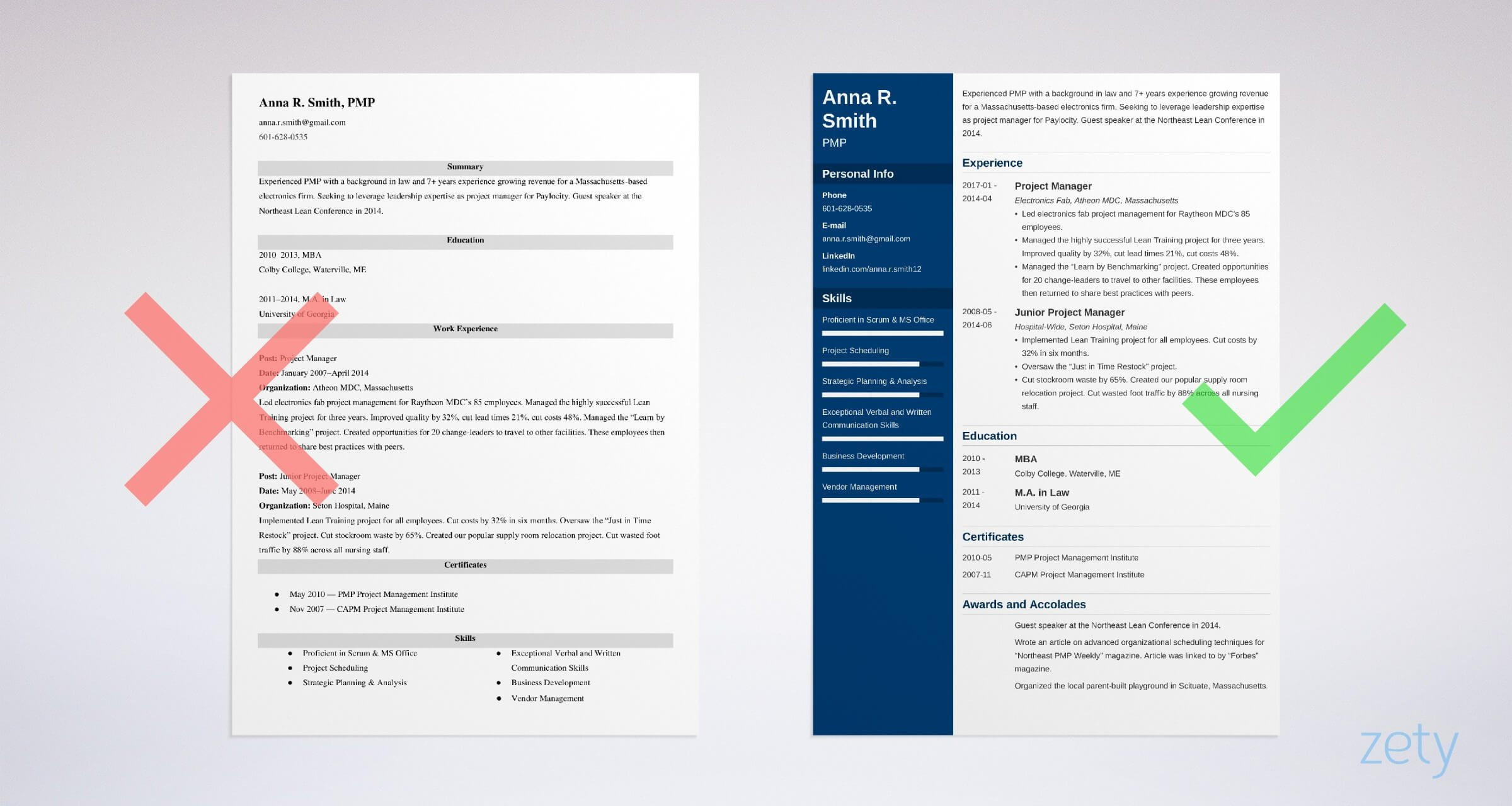Good Sample Of Project Manager Resume Project Manager (pm) Resume / Cv Examples (template for 2022)