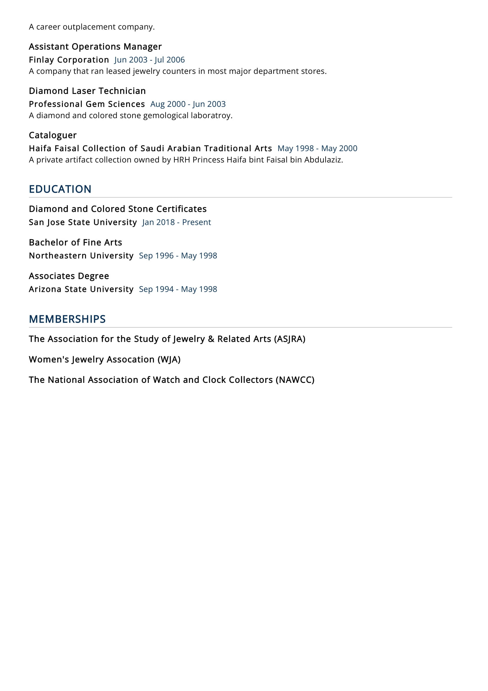 Lee Hecht Harrison Resume format Sample Jewelry Specialist Resume Sample 2022 Writing Tips – Resumekraft