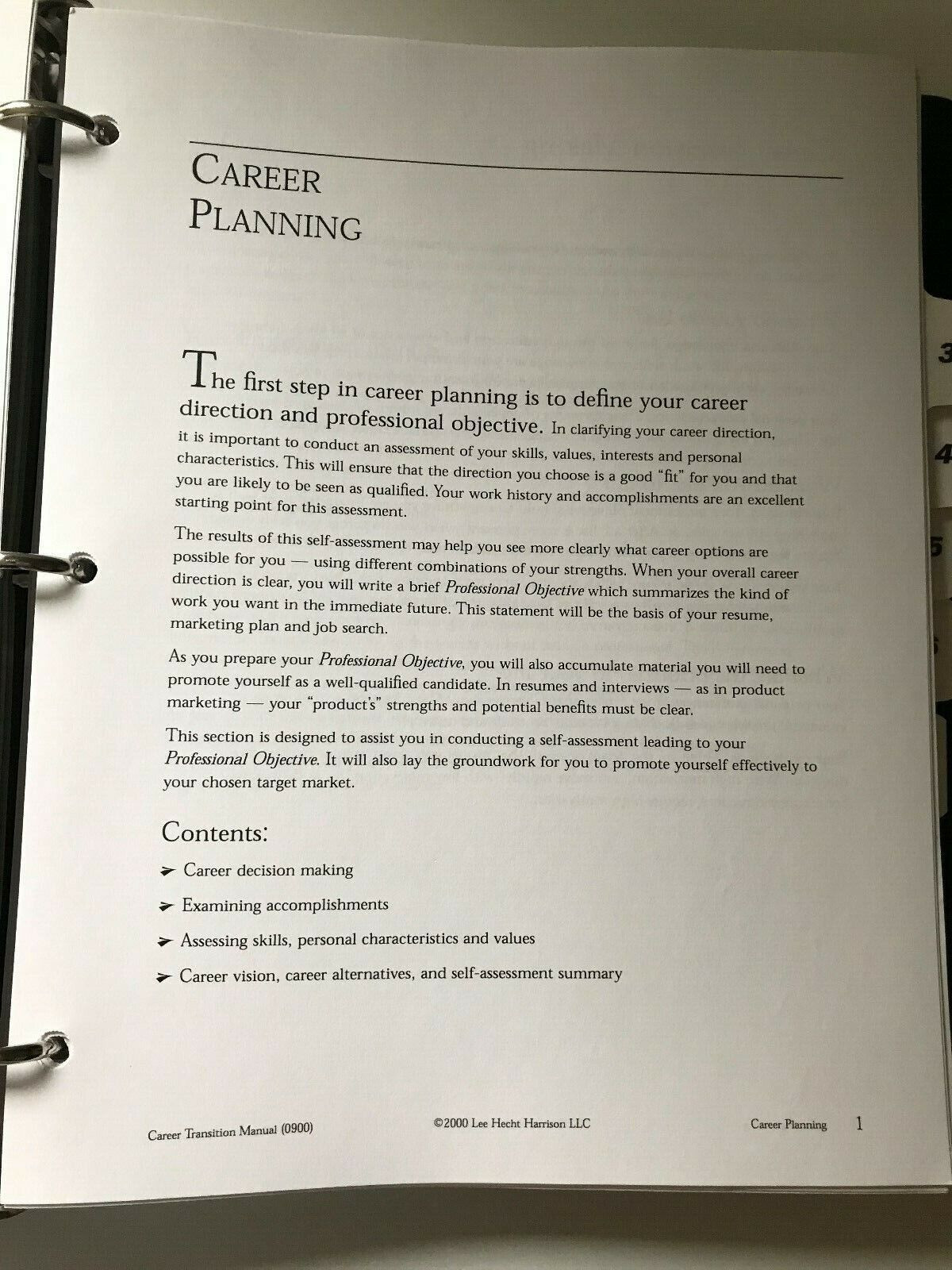 Lee Hecht Harrison Resume format Sample Lee Hecht Harrison Career Transition Manual: Job Search …