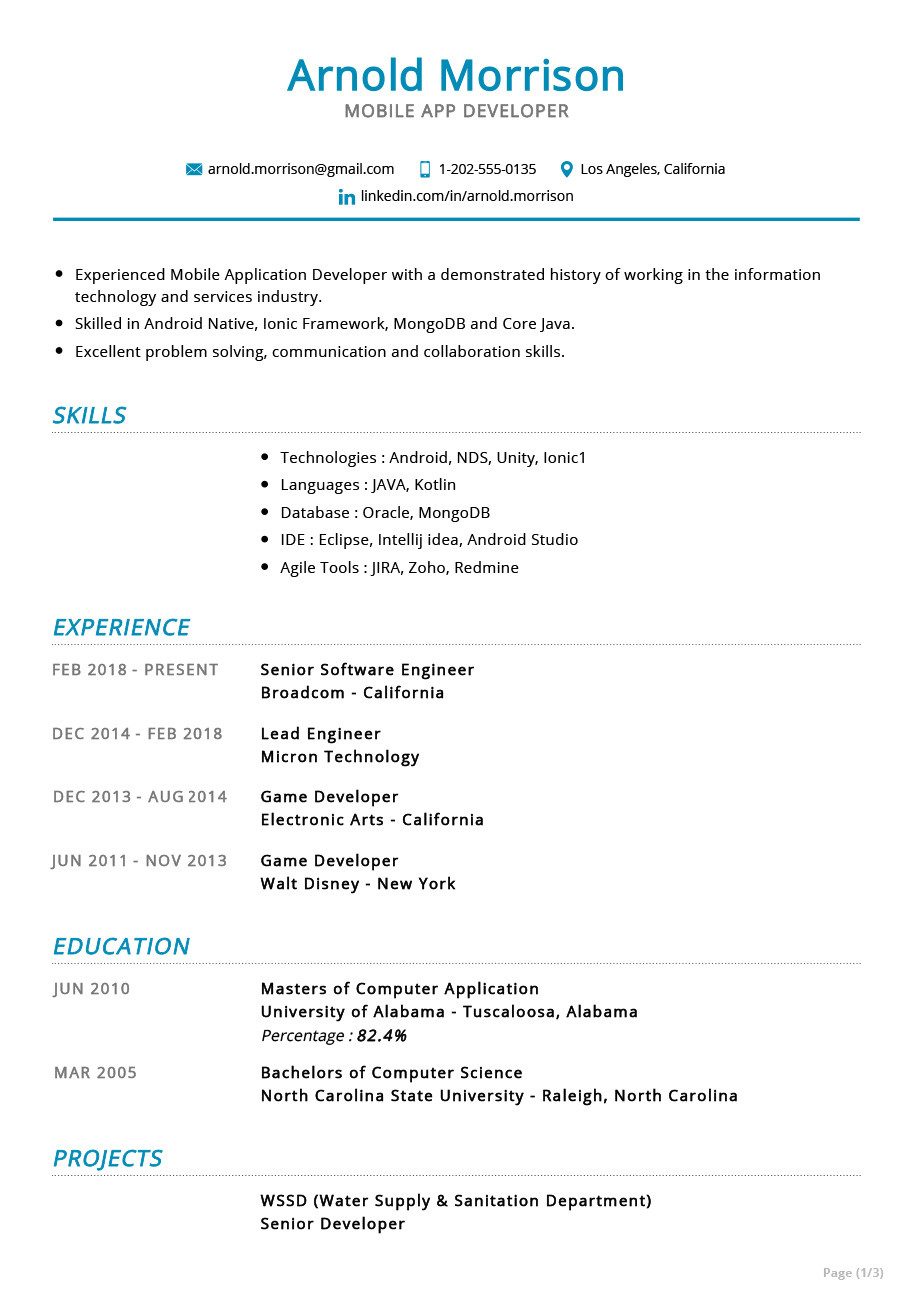 Sample Entry Level android Developer Resume Mobile App Developer Resume Example 2022 Writing Tips – Resumekraft