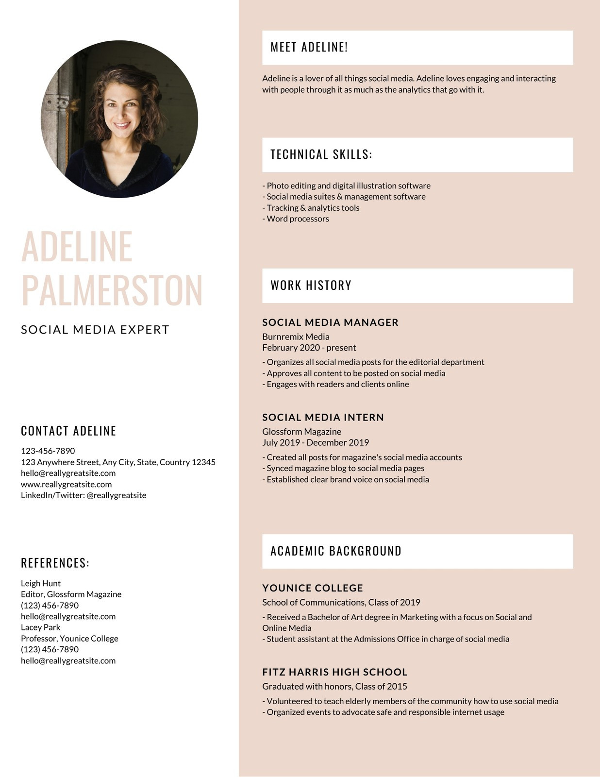 Sample Hr Director Infographic Resumes Templates Feminine Modern Infographic Resume – Templates by Canva