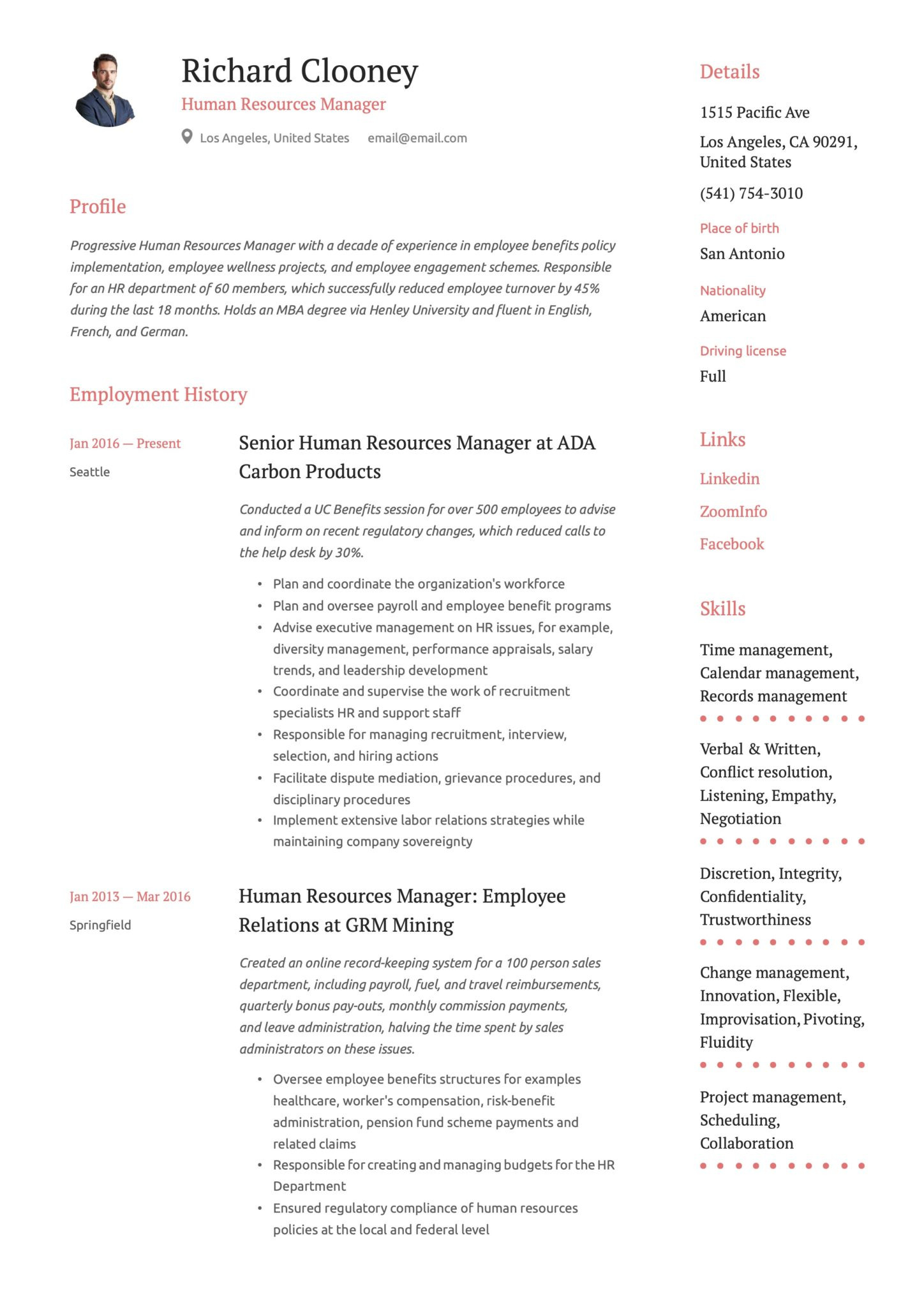 Sample Hr Manager Resume Employee Relations 17 Human Resources Manager Resumes & Guide 2020 Sample Hr Manager Resume Employee Relations 17 Human Resources Manager Resumes & Guide 2020