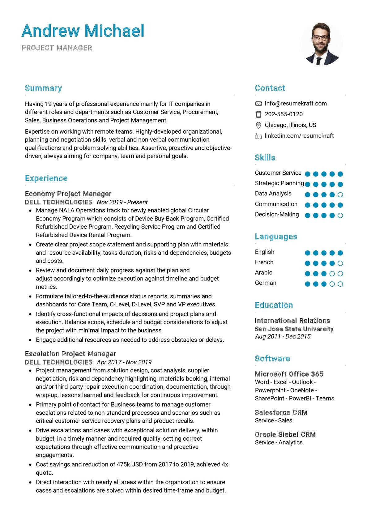 Sample Non It Project Manager Resume Project Manager Cv Sample 2022 Writing Tips – Resumekraft