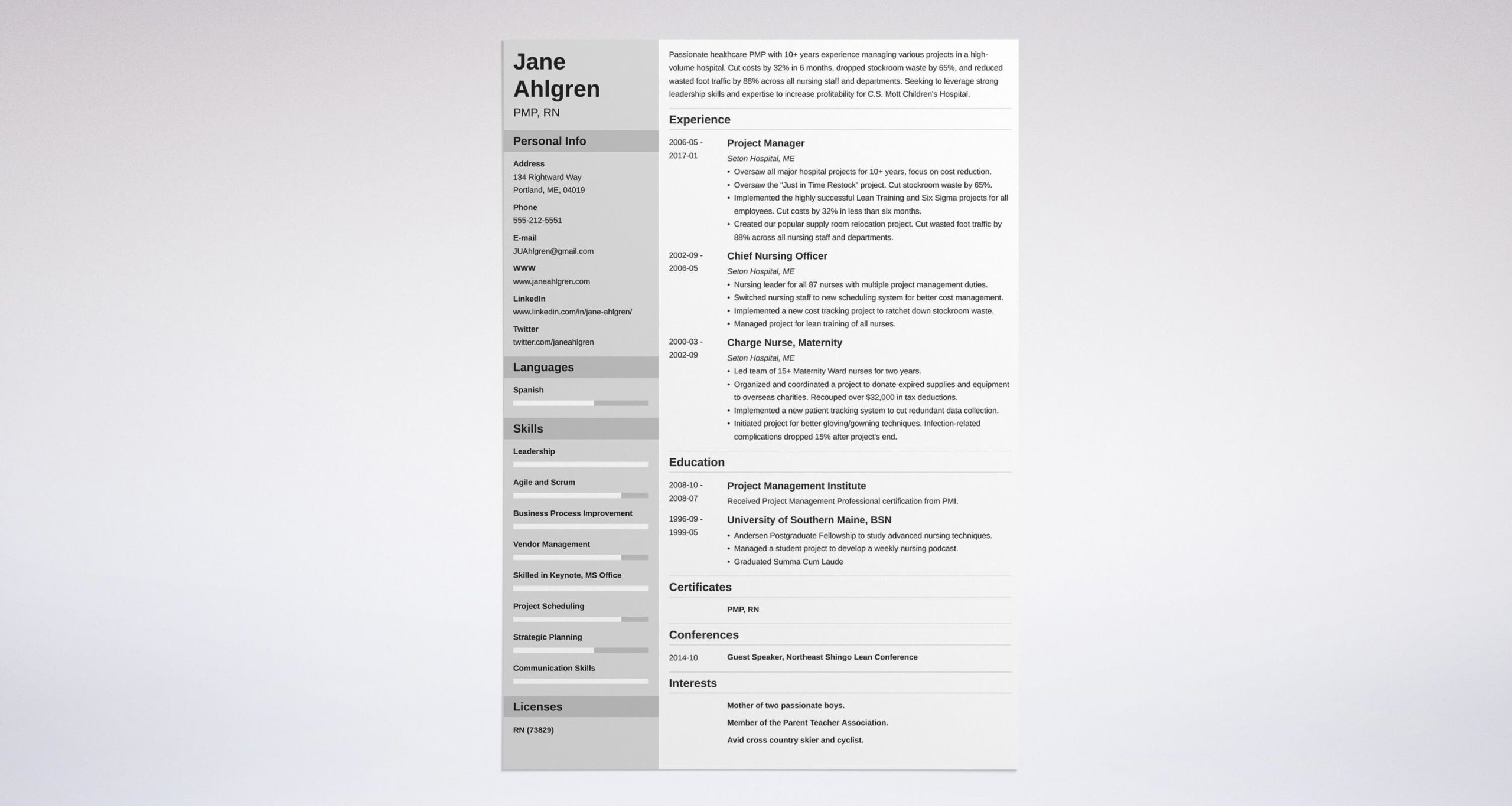 Sample Non It Project Manager Resume Project Manager (pm) Resume / Cv Examples (template for 2022)