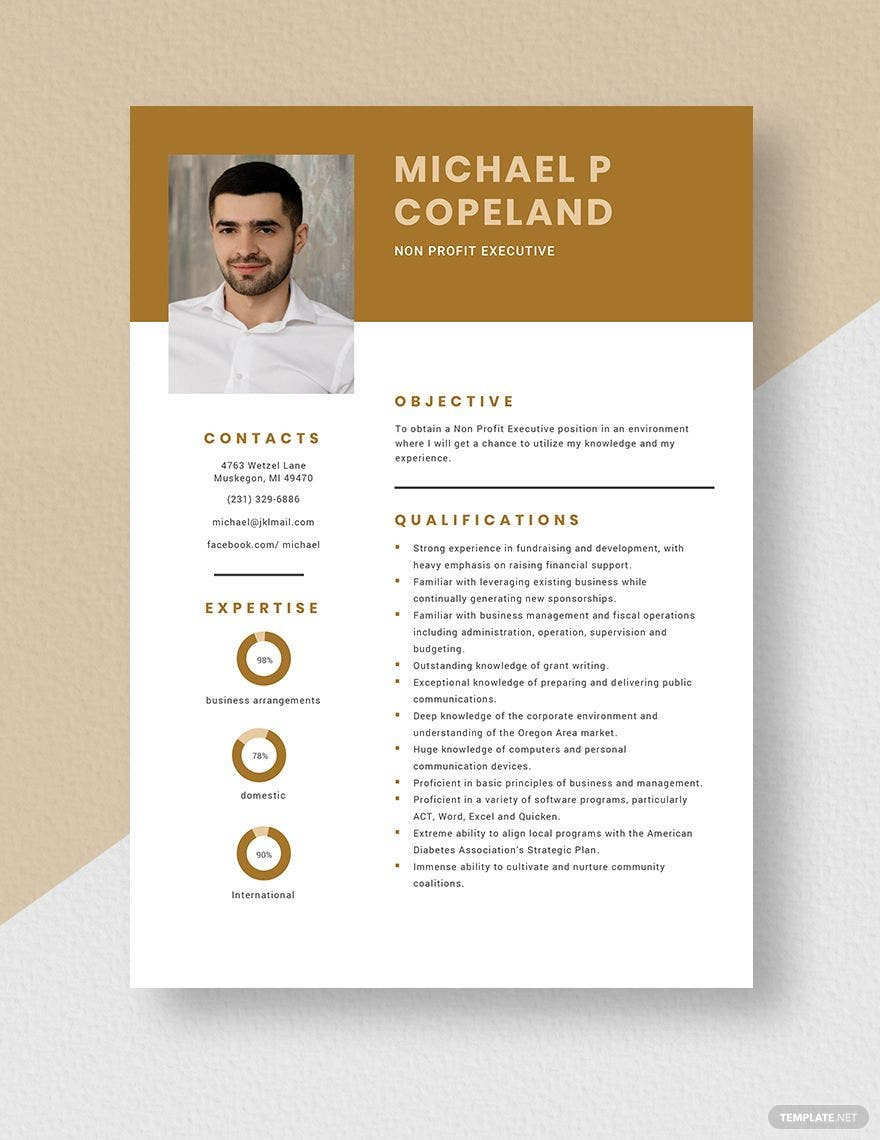 Sample Non Profit Environmental Program Officer Resume Non Profit Program Manager Resume Template – Word, Apple Pages …