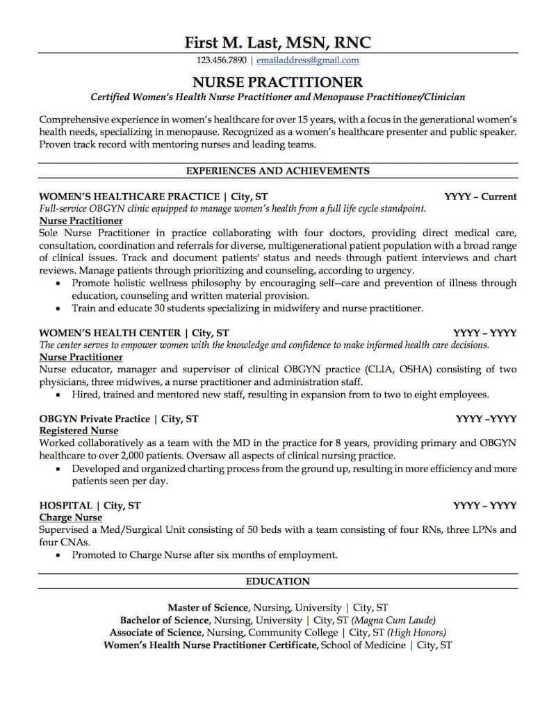 Sample Nurse Practitioner Resume Still In School Nurse Practitioner Resume Sample Professional Resume Examples …