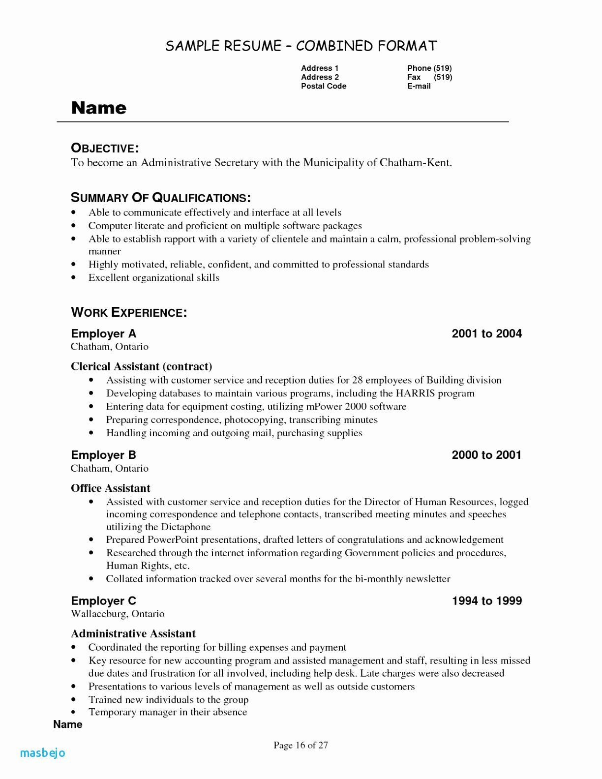 Sample Objective In Resume for Office Staff Front Desk Receptionist Resume Elegant Lifeaftermarried Just …