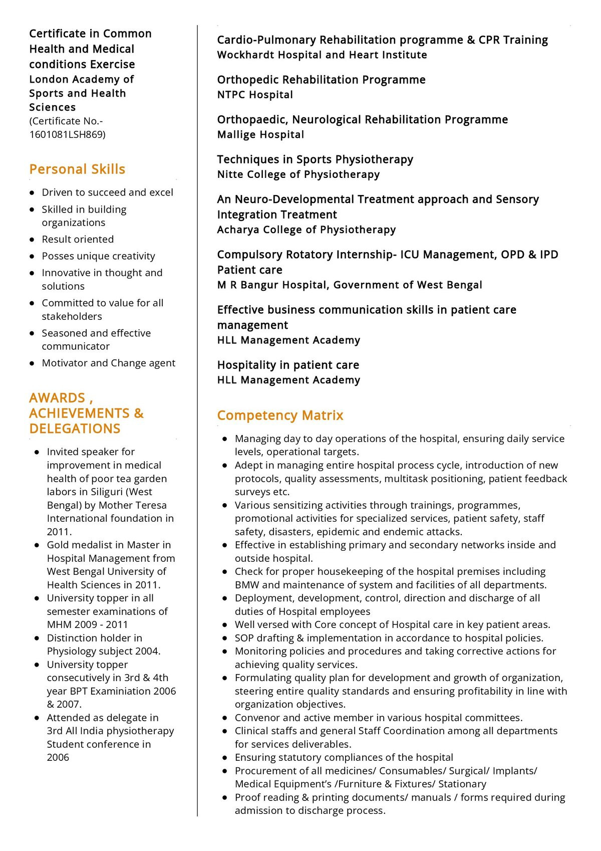 Sample Of A Great Hospital Manager Resume Hospital Administrator Resume Template 2022 Writing Tips …