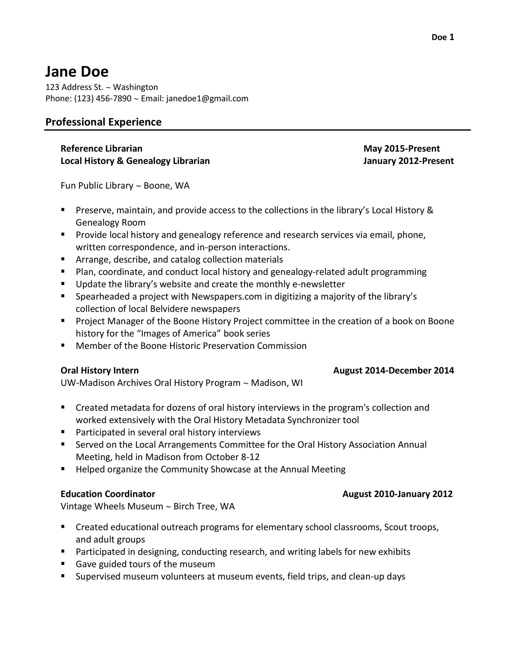 Sample Of Resume with Library Volunteer Experience Library Resume Hiring Librarians