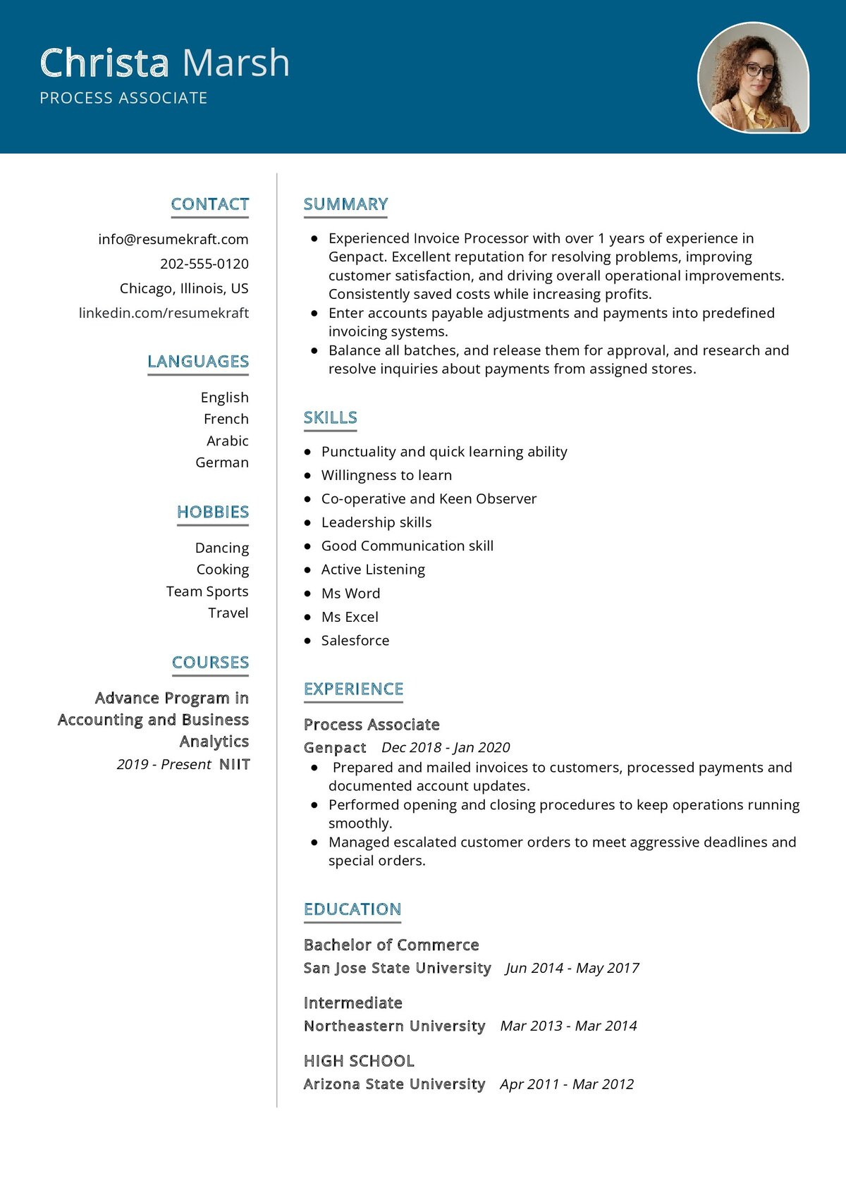 Sample Resume for Business Process associate Process associate Resume Sample 2022 Writing Tips – Resumekraft