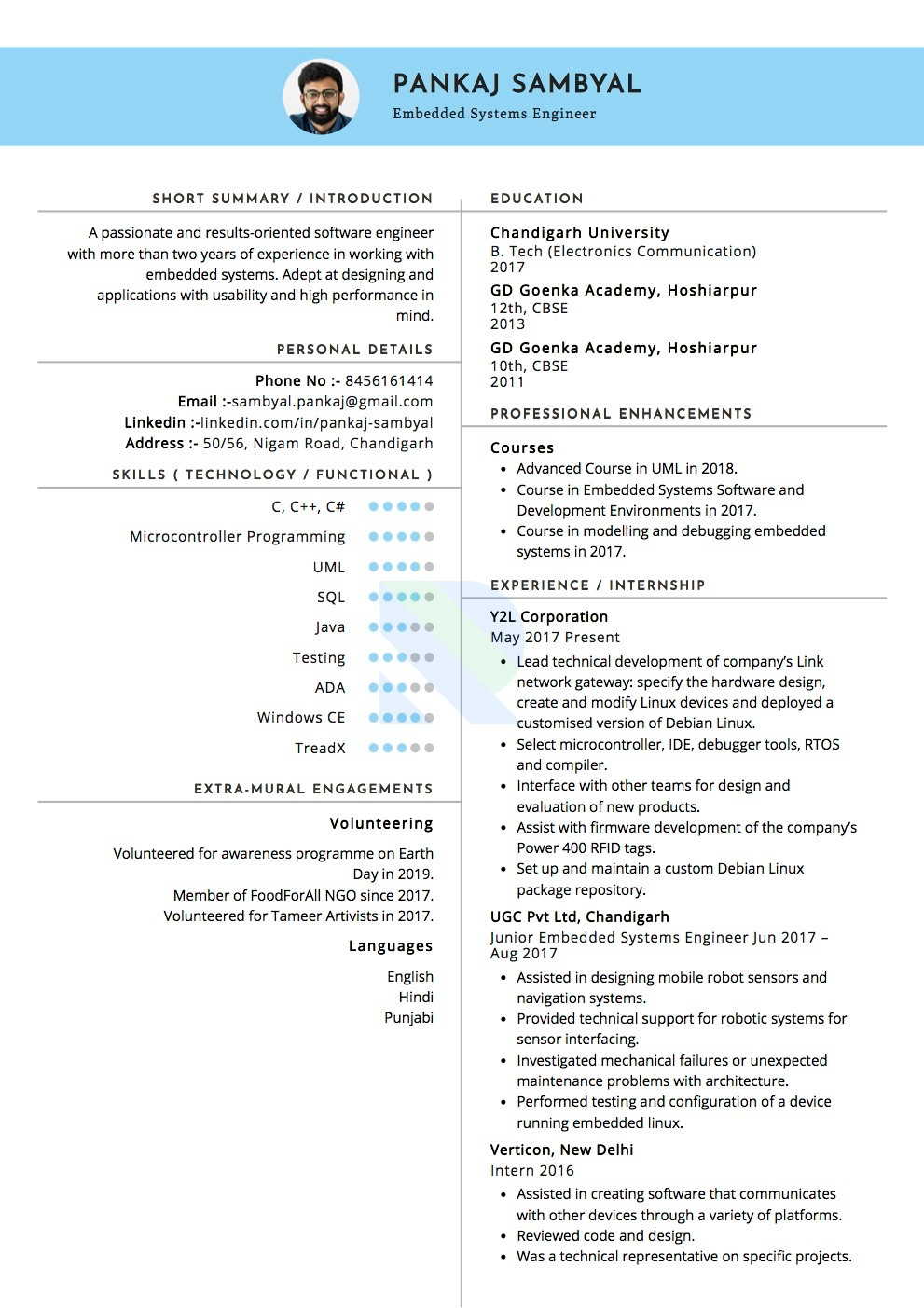 Sample Resume for Experienced Embedded Hardware Engineer Sample Resume Of Embedded Systems Engineer with Template & Writing …
