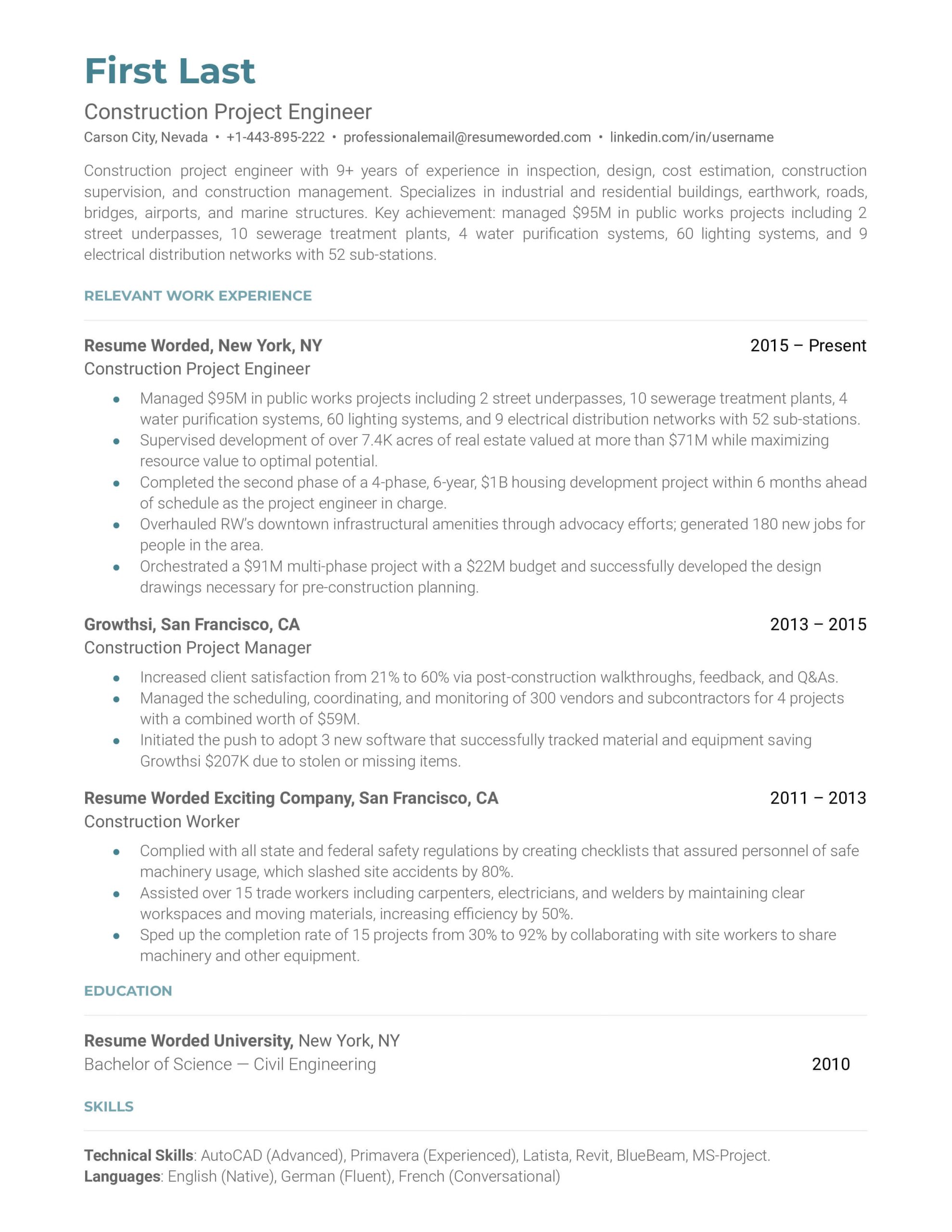 Sample Resume for Experienced Instrumentation Engineer 5 Electrical Engineer Resume Examples for 2022 Resume Worded