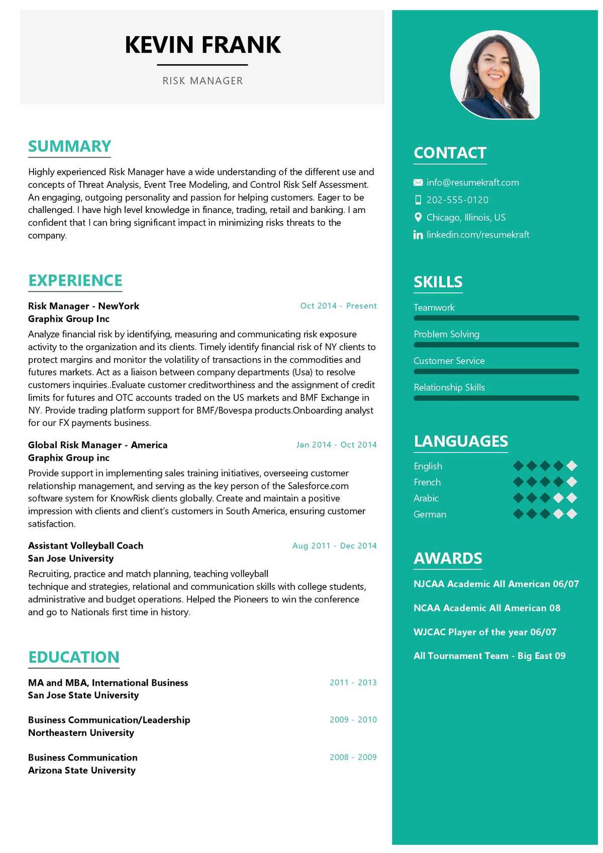 Sample Resume for Healthcare Risk Managers Risk Manager Resume Example 2022 Writing Tips – Resumekraft
