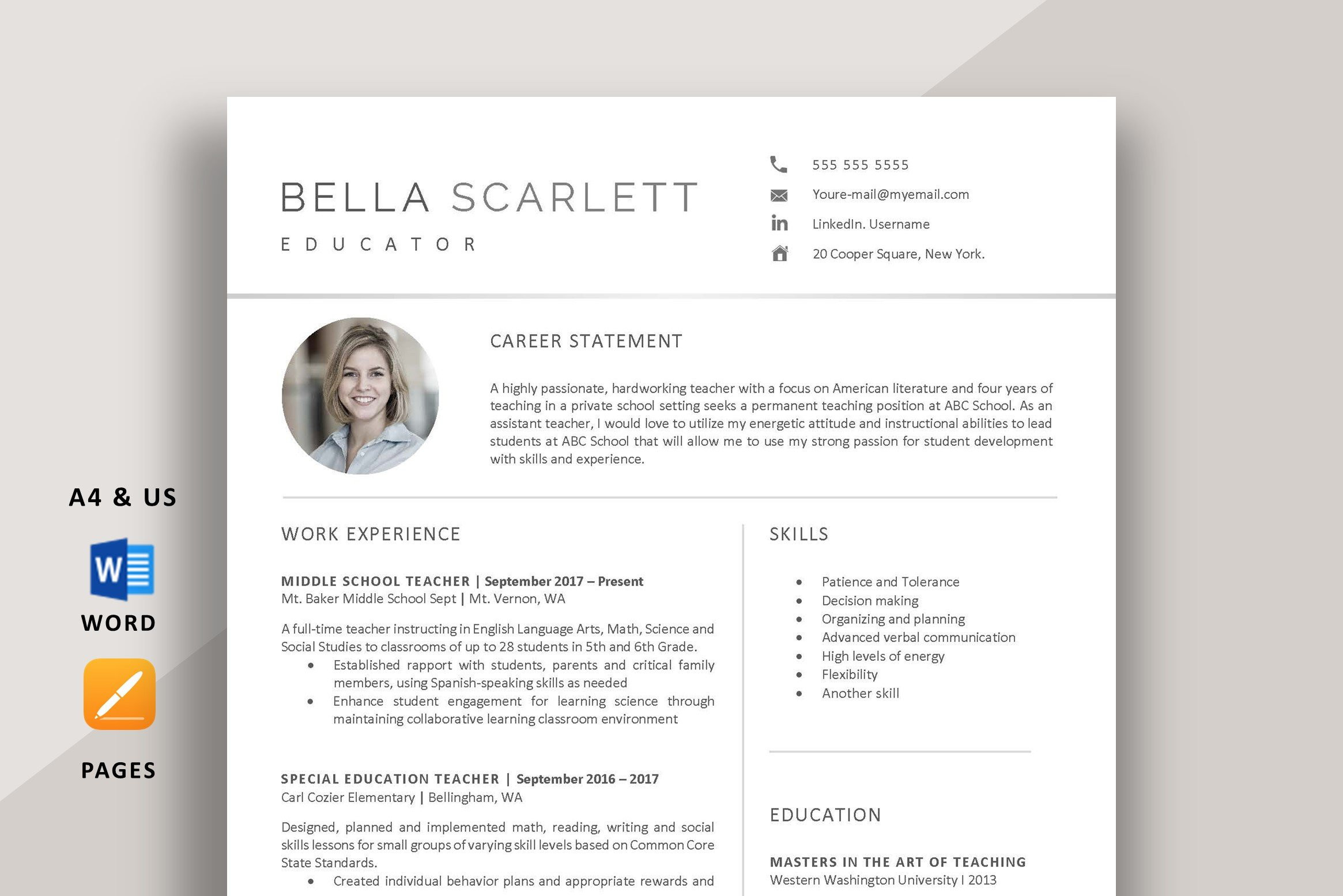Sample Resume for High School ath Teacher Teacher Resume, High School Cv Template