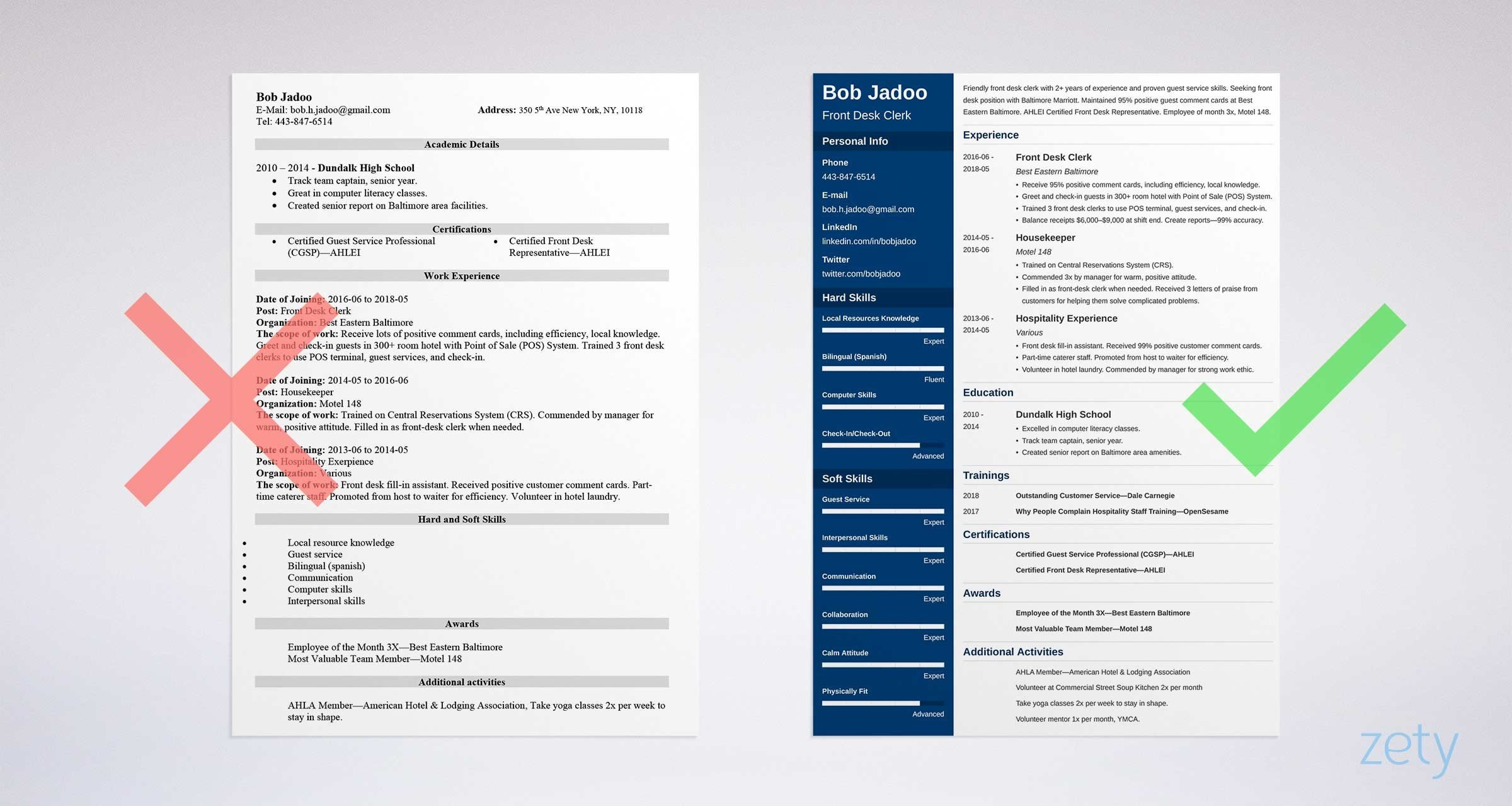 Sample Resume for Hospitality and tourism Management Hospitality Resume Examples [lancarrezekiqobjective & Skills]