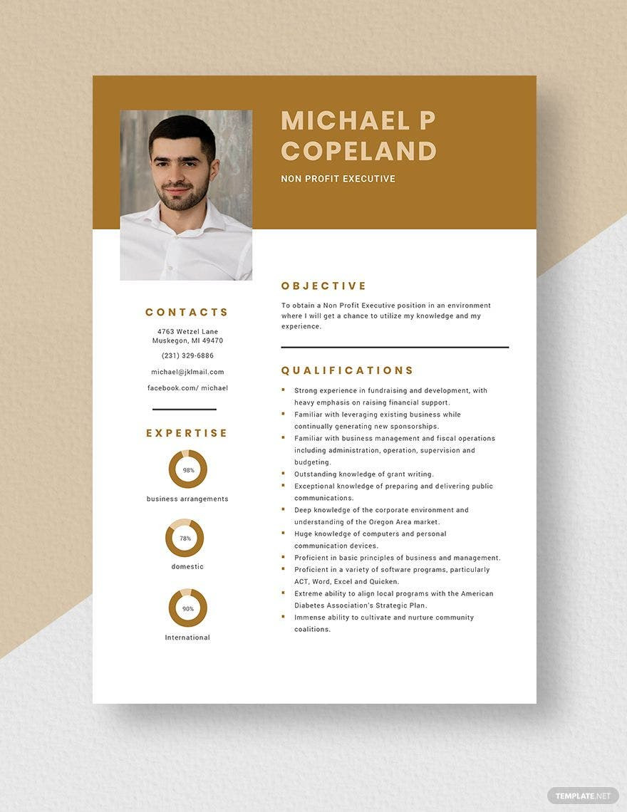 Sample Resume for Non Profit Environmental Officer Non Profit Program Manager Resume Template – Word, Apple Pages …