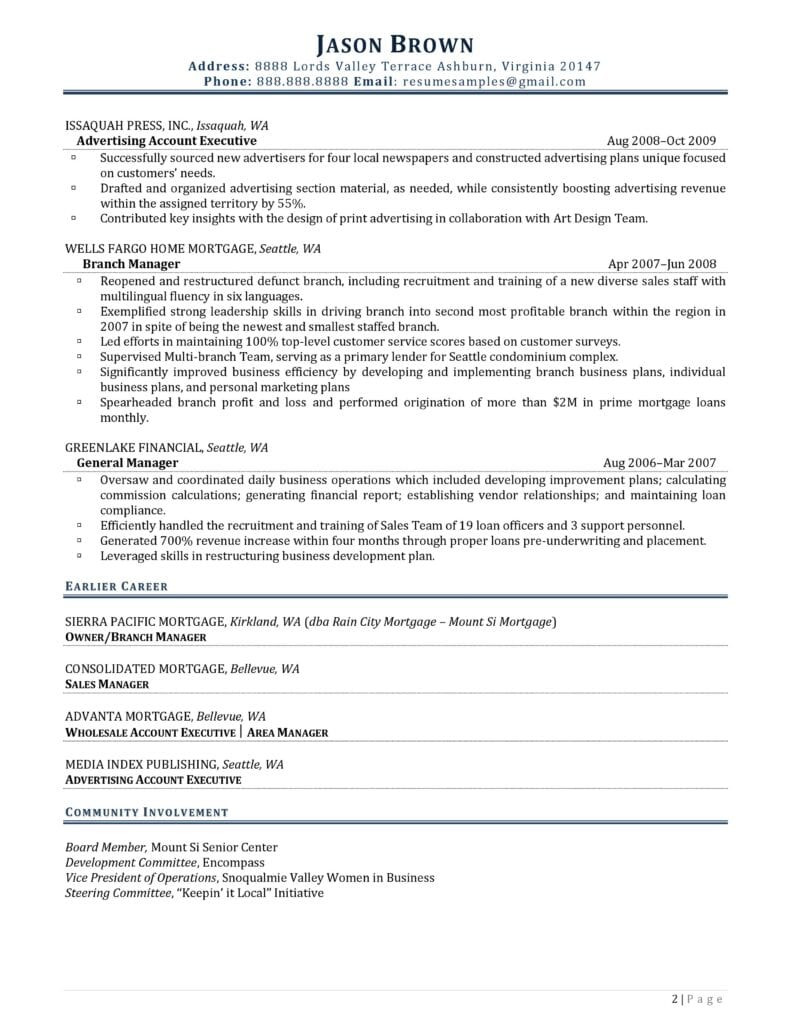 Sample Resume for Nonprofit Board Member Executive Director Resume Example Resume Professional Writers