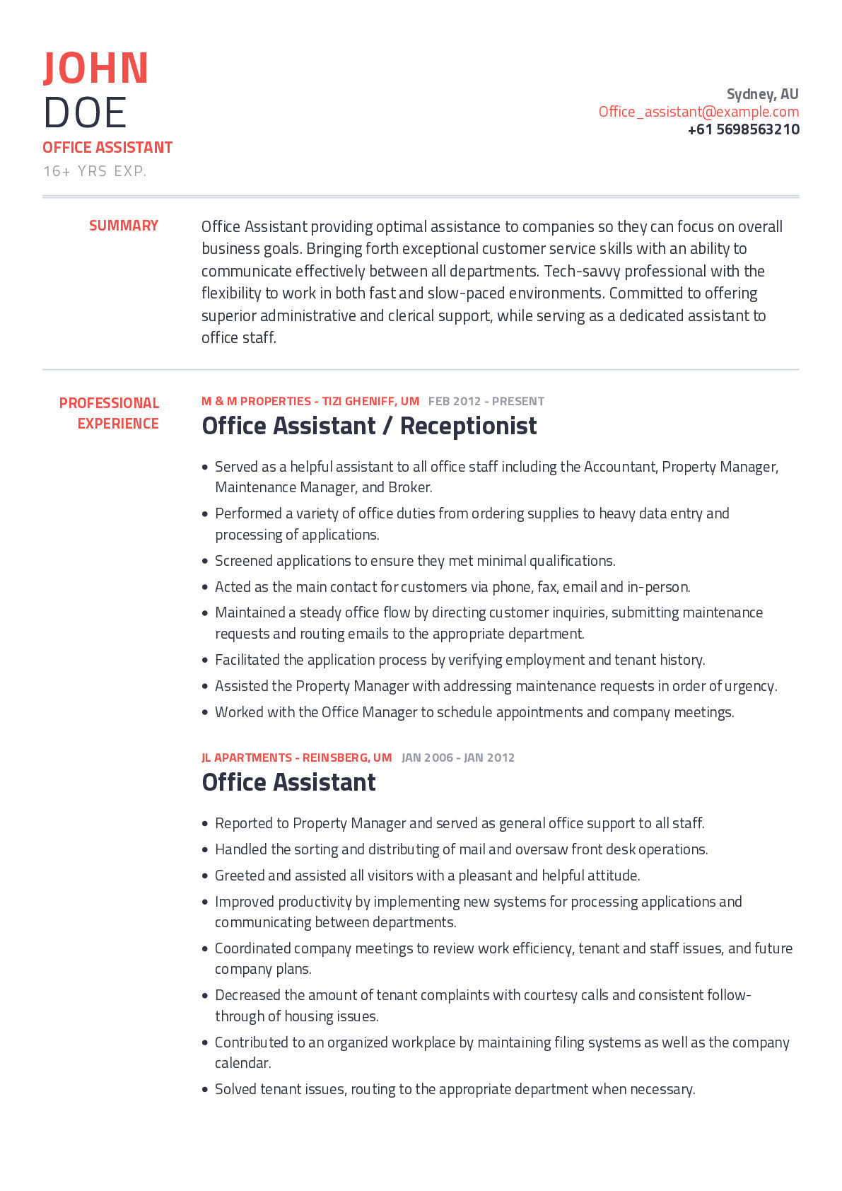 Sample Resume Skills for Office assistant Office assistant Resume Example with Content Sample Craftmycv