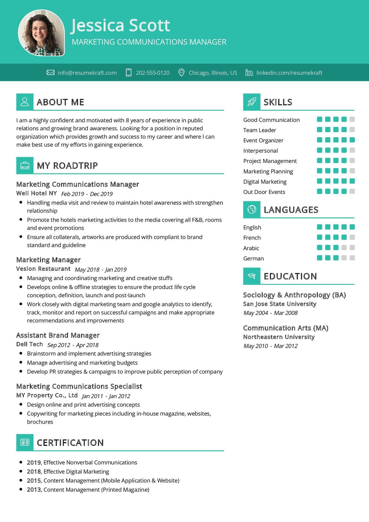 Sample Resumes for Senior Telecommunications Manager Marketing Communications Manager Cv Sample 2021 – Resumekraft