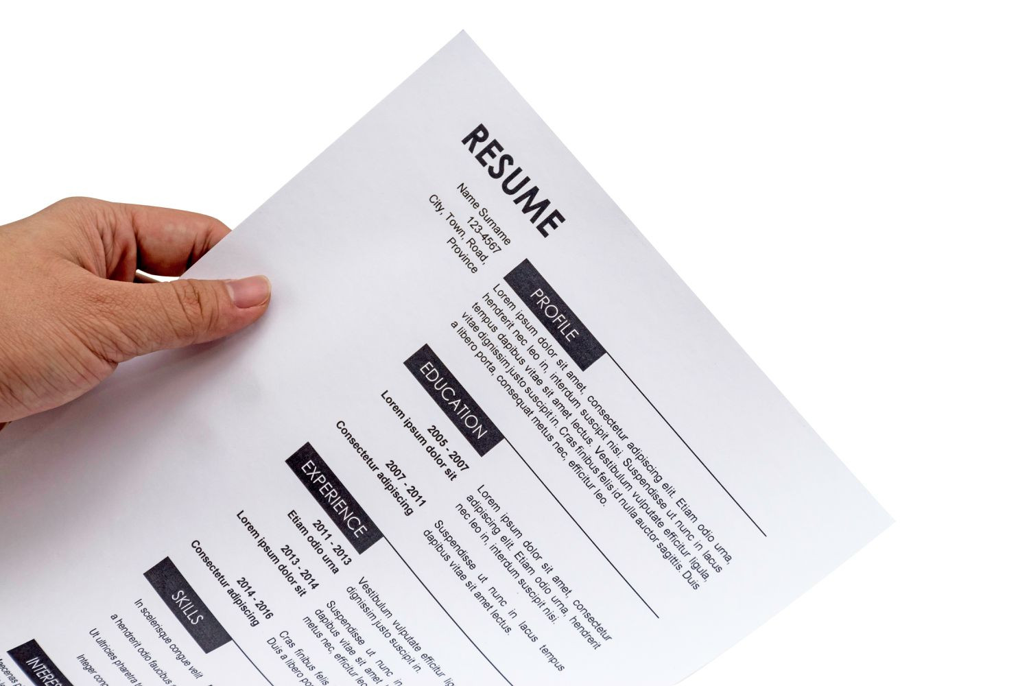 Samples Of Professional Resumes and Cover Letters Resume and Cover Letter Samples and Templates