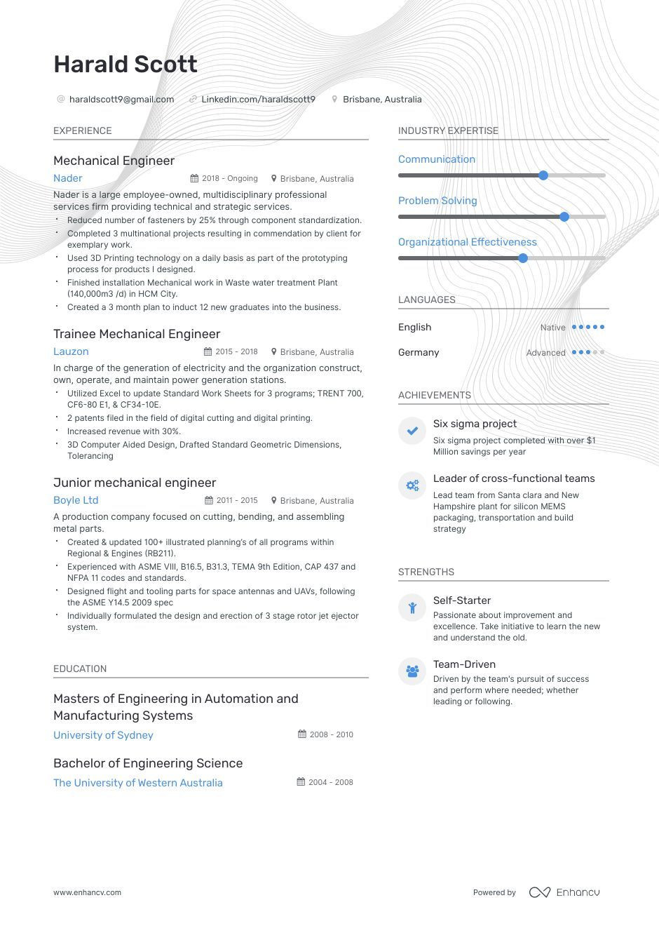 Traffic Engineering Skills Section Entry Level Resume Samples 20 Engineering Resume Examples for Every Field: these Templates …