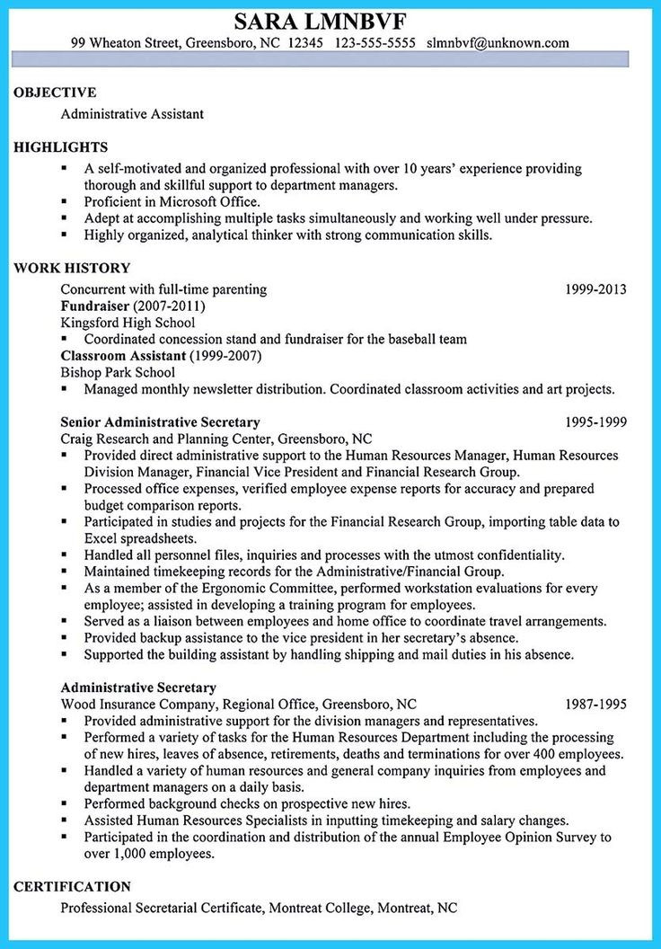 Best Resume Sample for Admin assistant Best Administrative assistant Resume Sample to Get Job