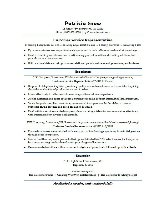 Best Resume Sample for Customer Service Representative 22 Best Customer Service Representative Resume Templates