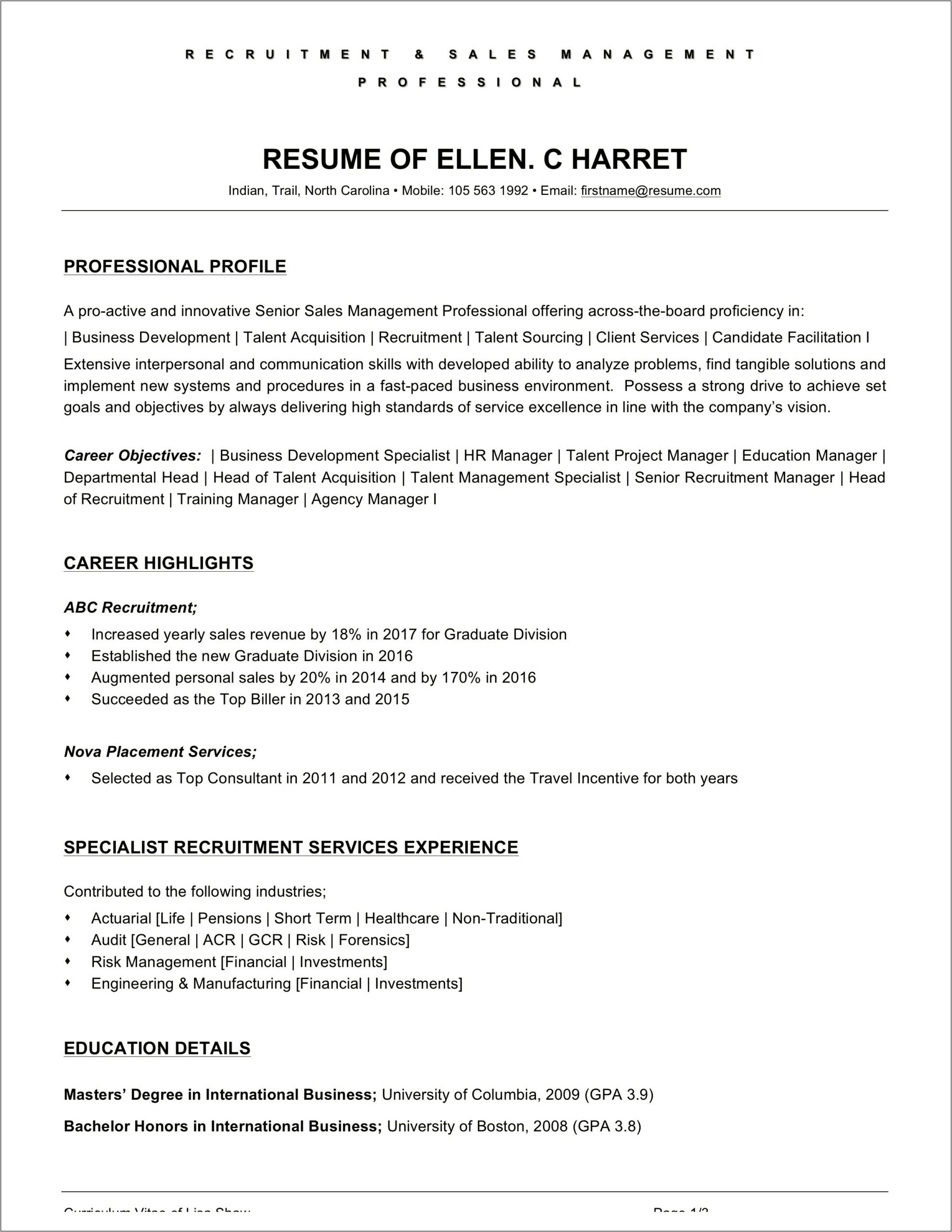 Business Development Executive Resume Samples Jobherojobhero assistant Manager Objectives Resume Samples – Resume Example Gallery