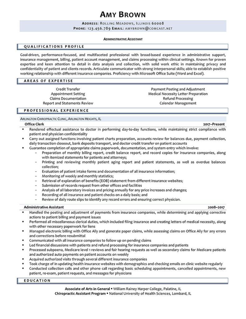 Direct Support Professional and Medical Clerk Resume Sample Administrative Clerk Resume Example Resume Professional Writers
