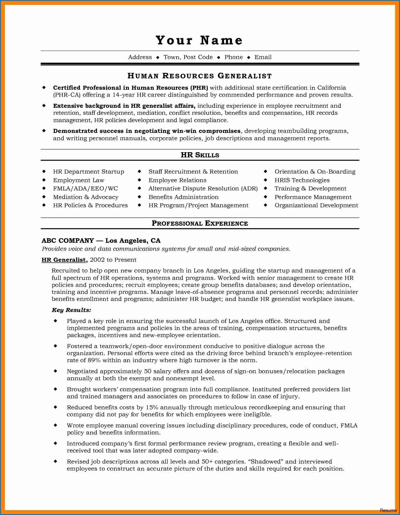 Fmla Experience On A Resume Sample 15 Resume Samples for Ece Teachers Check More at Https://www …