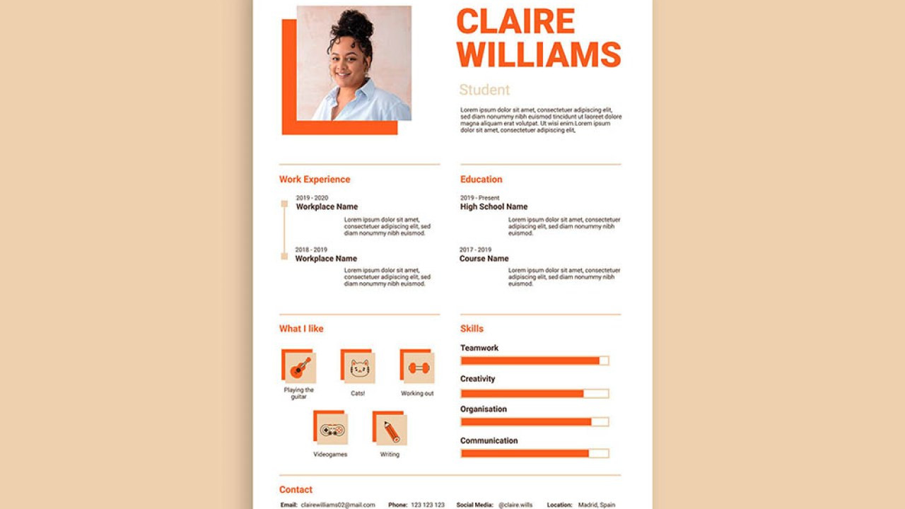 Free Sample Resume for Highschool Students Free High School Student Resume Template with Sample