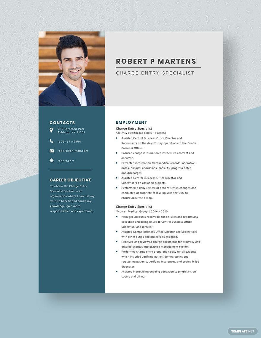 Medical Billing Charge Entry Resume Sample Free Free Charge Entry Specialist Resume Template – Word, Apple … Medical Billing Charge Entry Resume Sample Free Free Charge Entry Specialist Resume Template – Word, Apple …