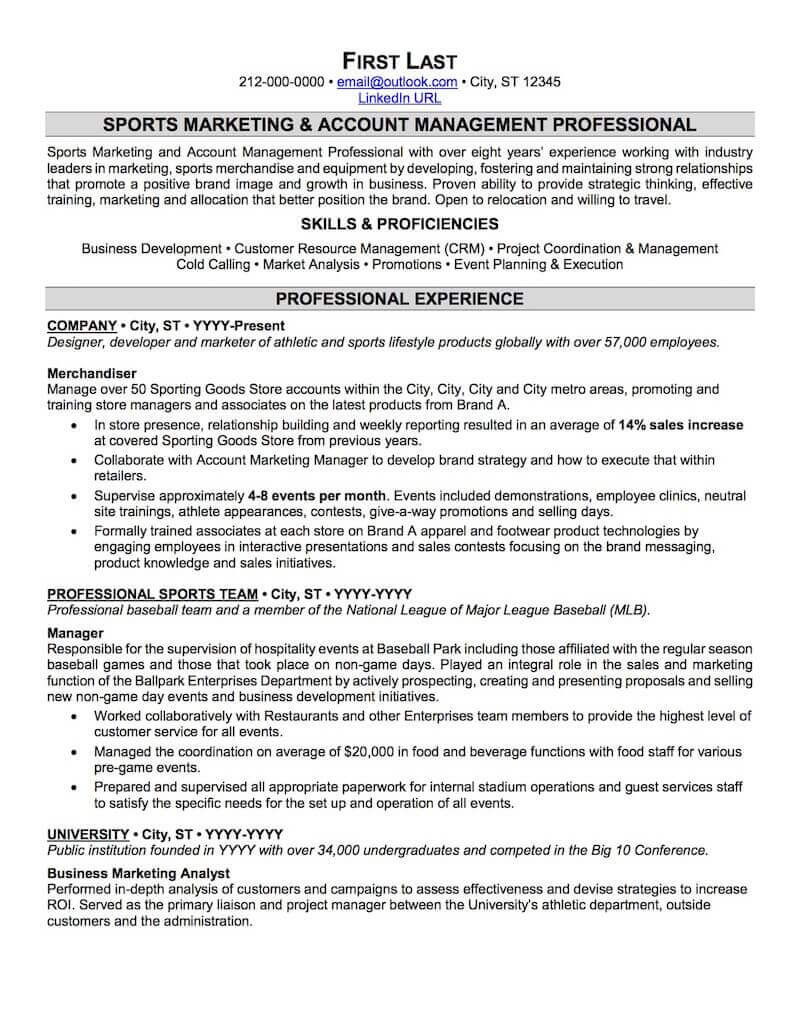 Parks and Recreation Director Resume Sample Sports and Coaching Resume Sample Professional Resume Examples …