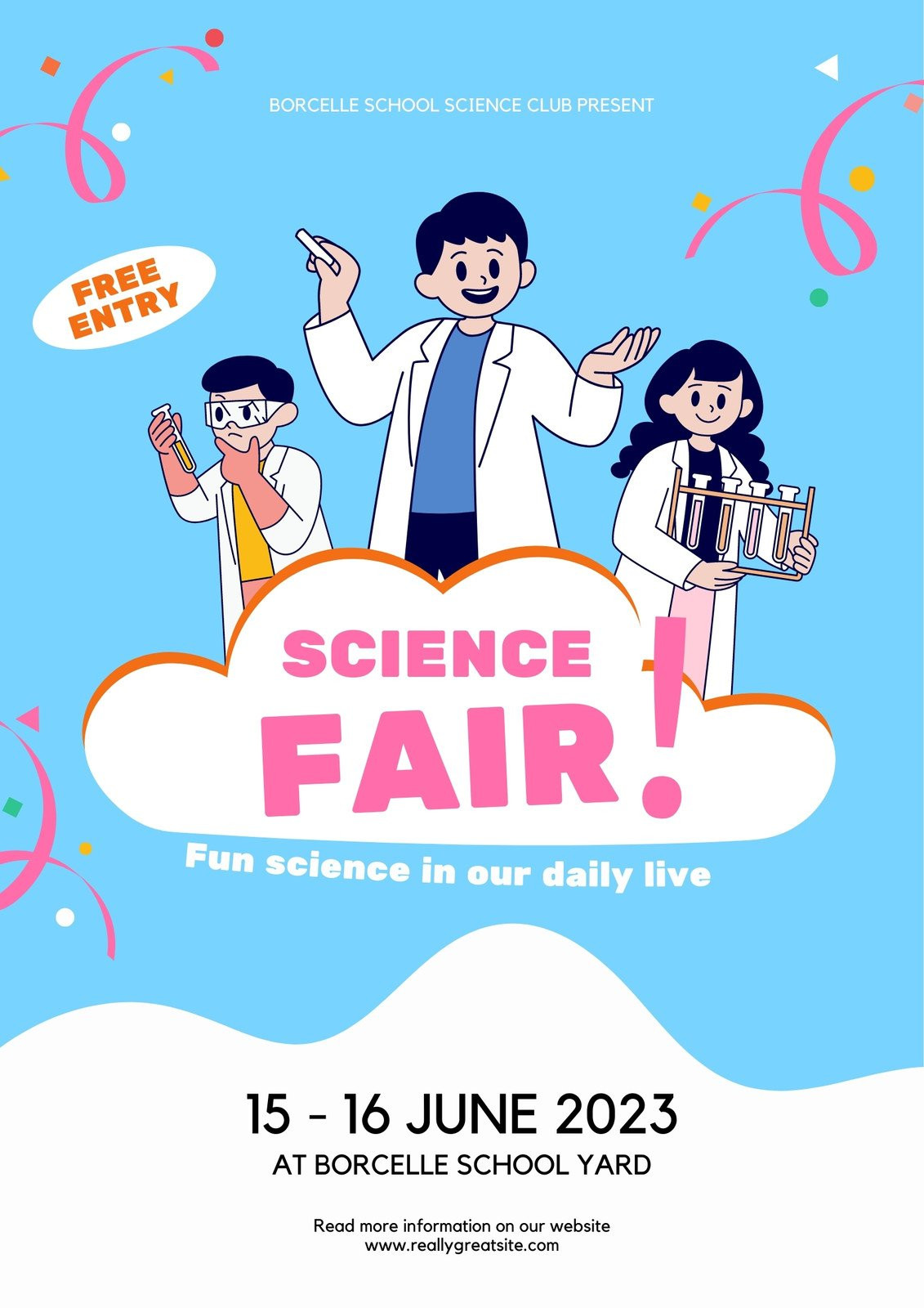 Research Resume Samples Science Fair Poster Free Printable, Customizable Science Fair Poster Templates Canva