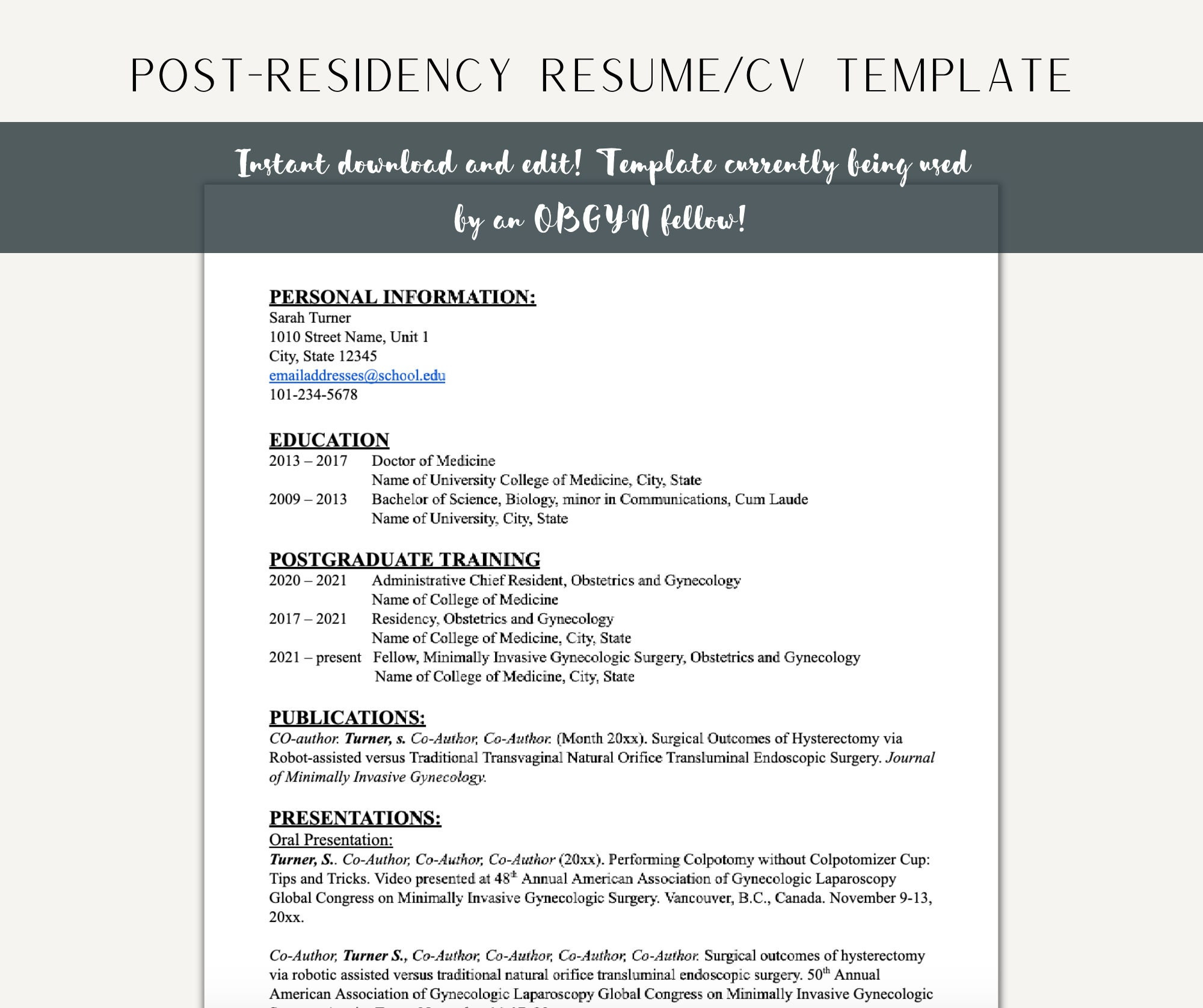 Residency Resume for Medical Student Sample Professional Cv Template Fellowship Resume Cv Template Google Doc Resume Template Resident Resume Template Word