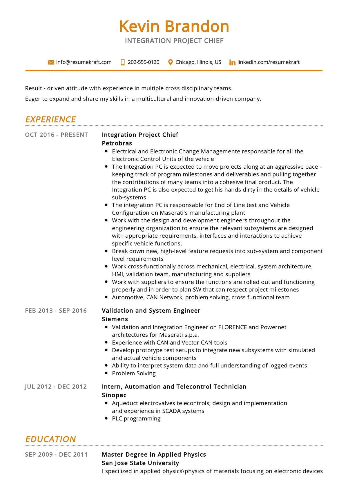Resume Sample for Data Integration Director Integration Project Chief Resume Sample 2021 Writing Guide …