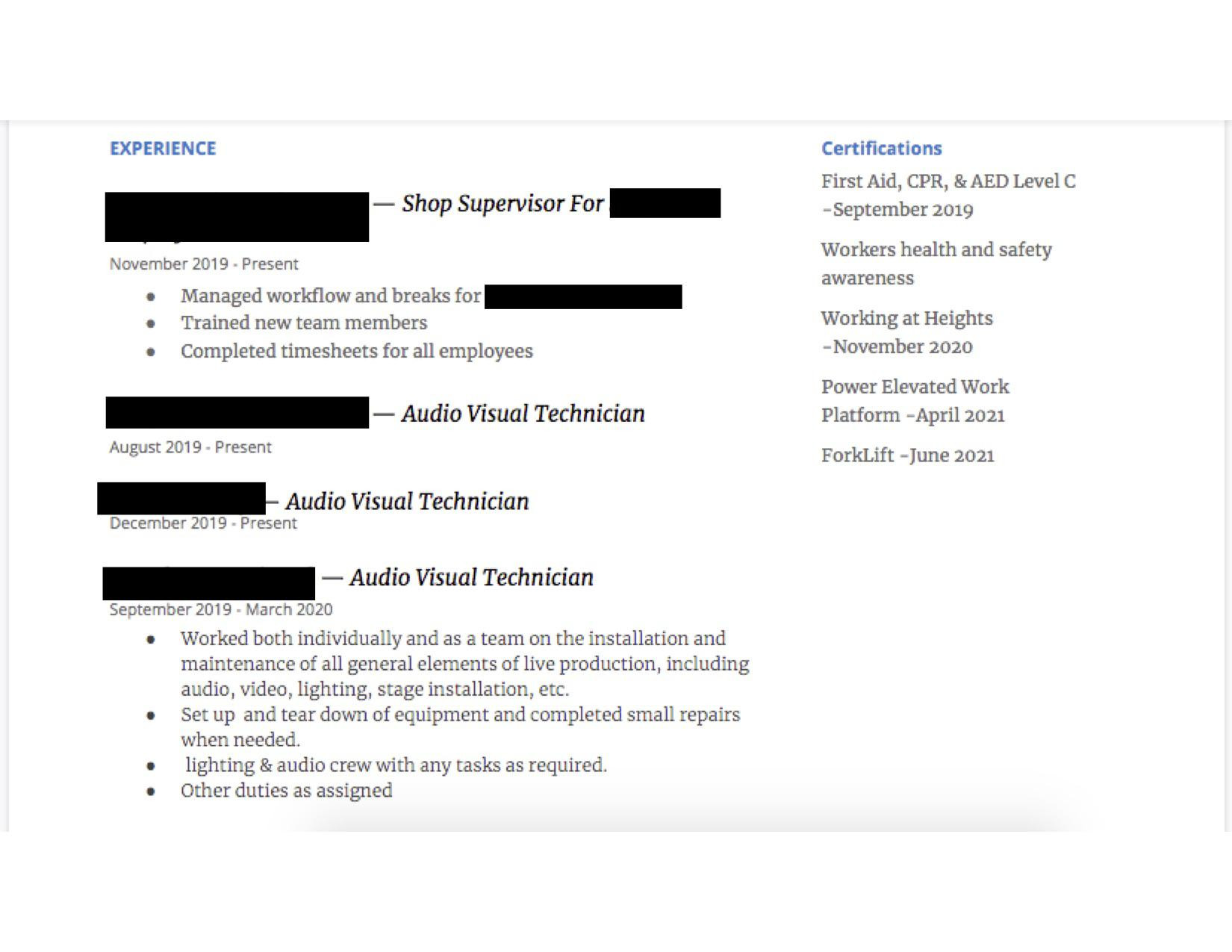 Resume Sample Multiple Position Same Company I Have the Same Job at Multiple Companies, I Do the Exact Same …