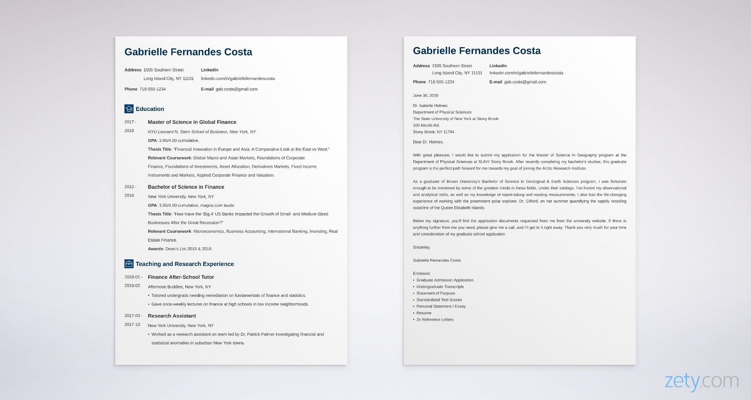 Sample Cover Letter for Resume Grad School Cover Letter for Graduate School Application [sample & Guide]